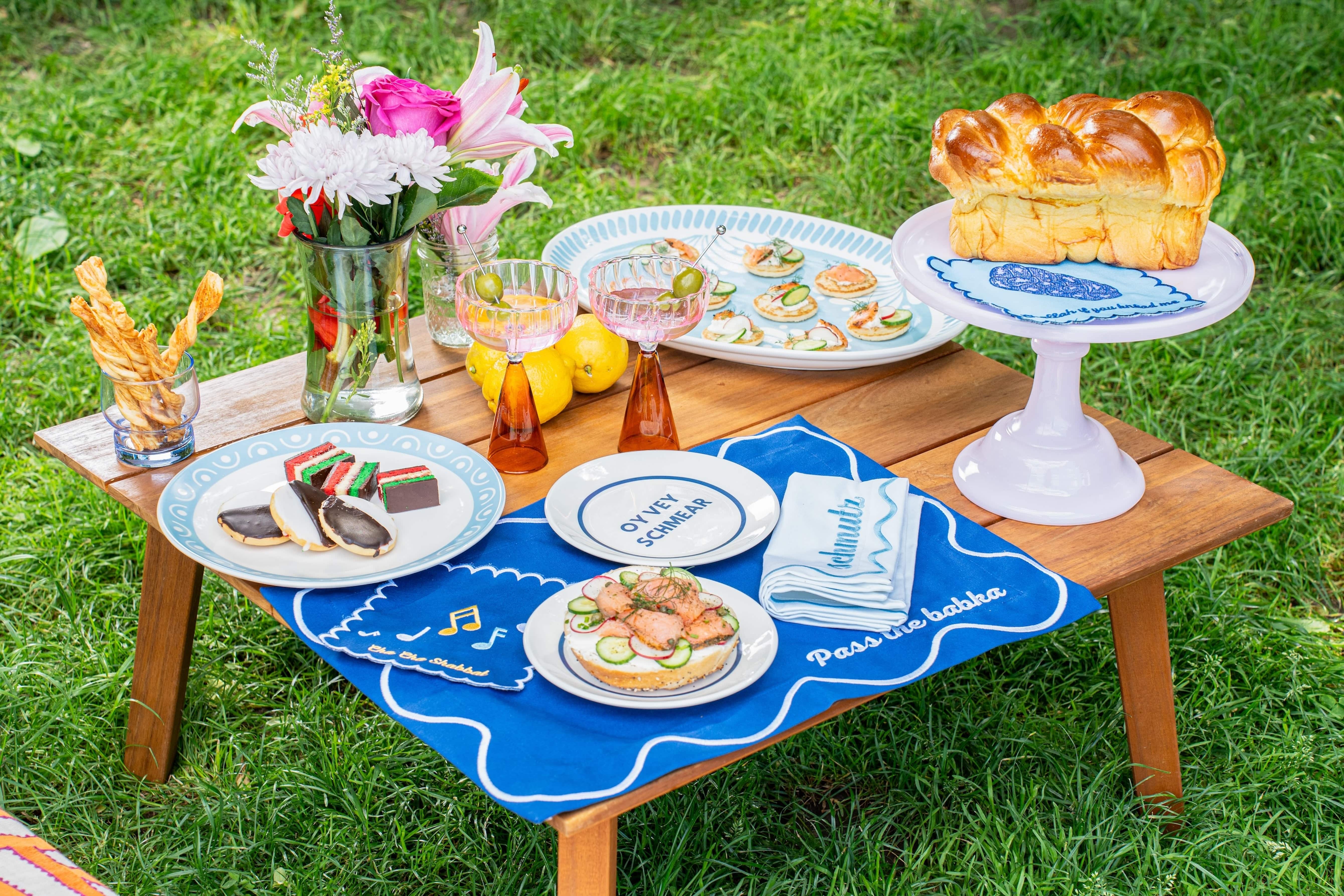 Jewish Foods Cocktail Napkins - Set of 4、mySite、topwebapps