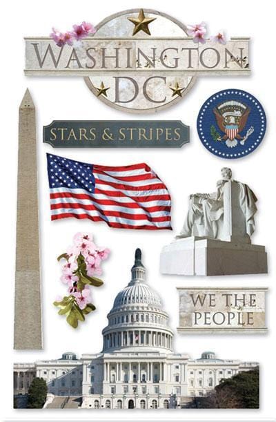  Scrapbook Stickers - 3D Washington DC I、mySite、ghnorth