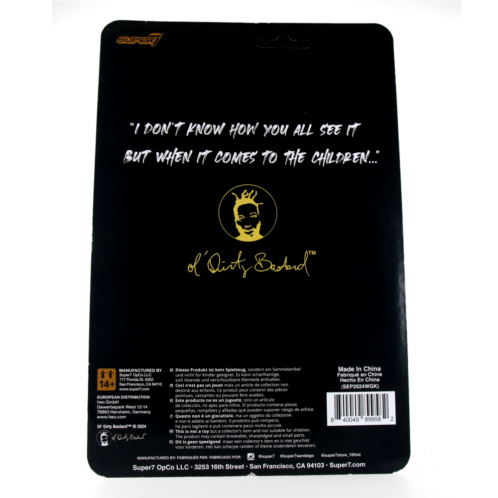  Ol' Dirty Bastard - For the Children - O.D.B ReAction Figures、mySite、greenlandpopulation