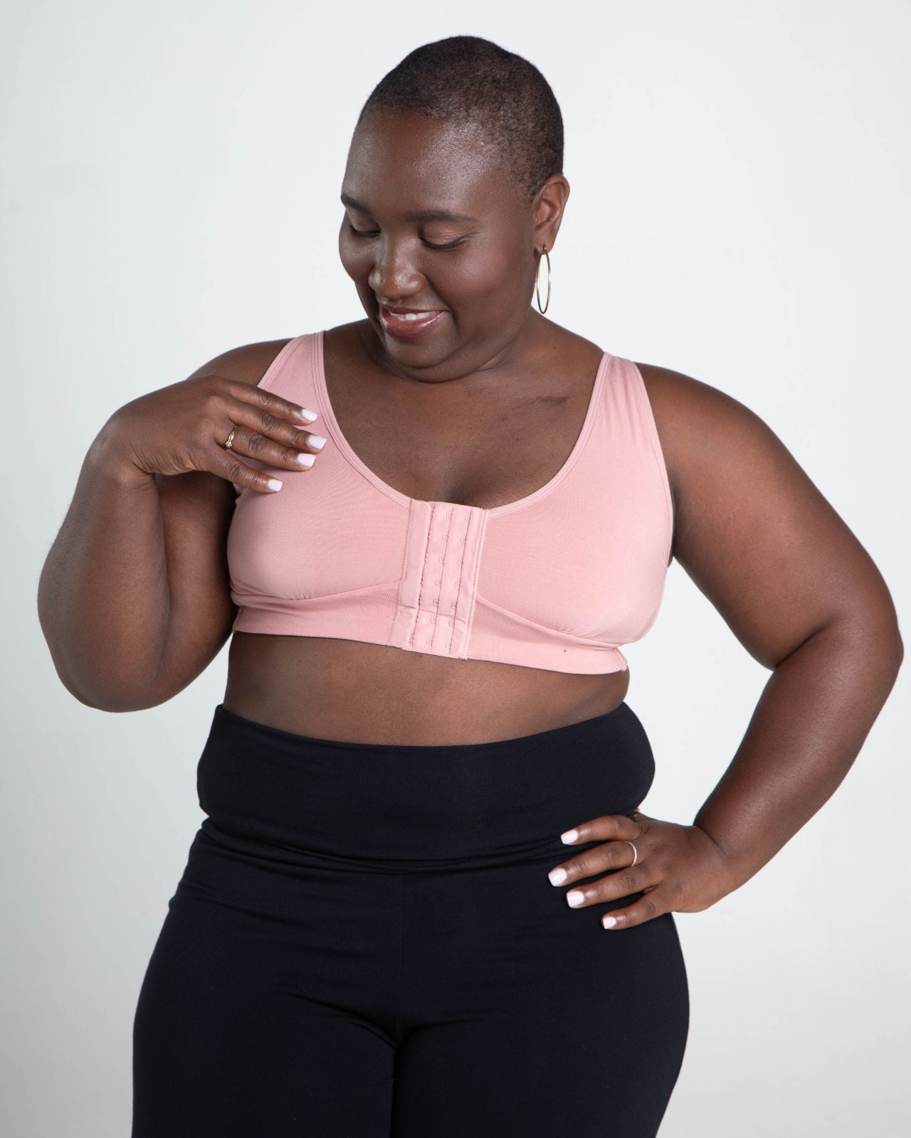 Rora Pocketed Front Closure Bra、mySite、bengalsvssteelers