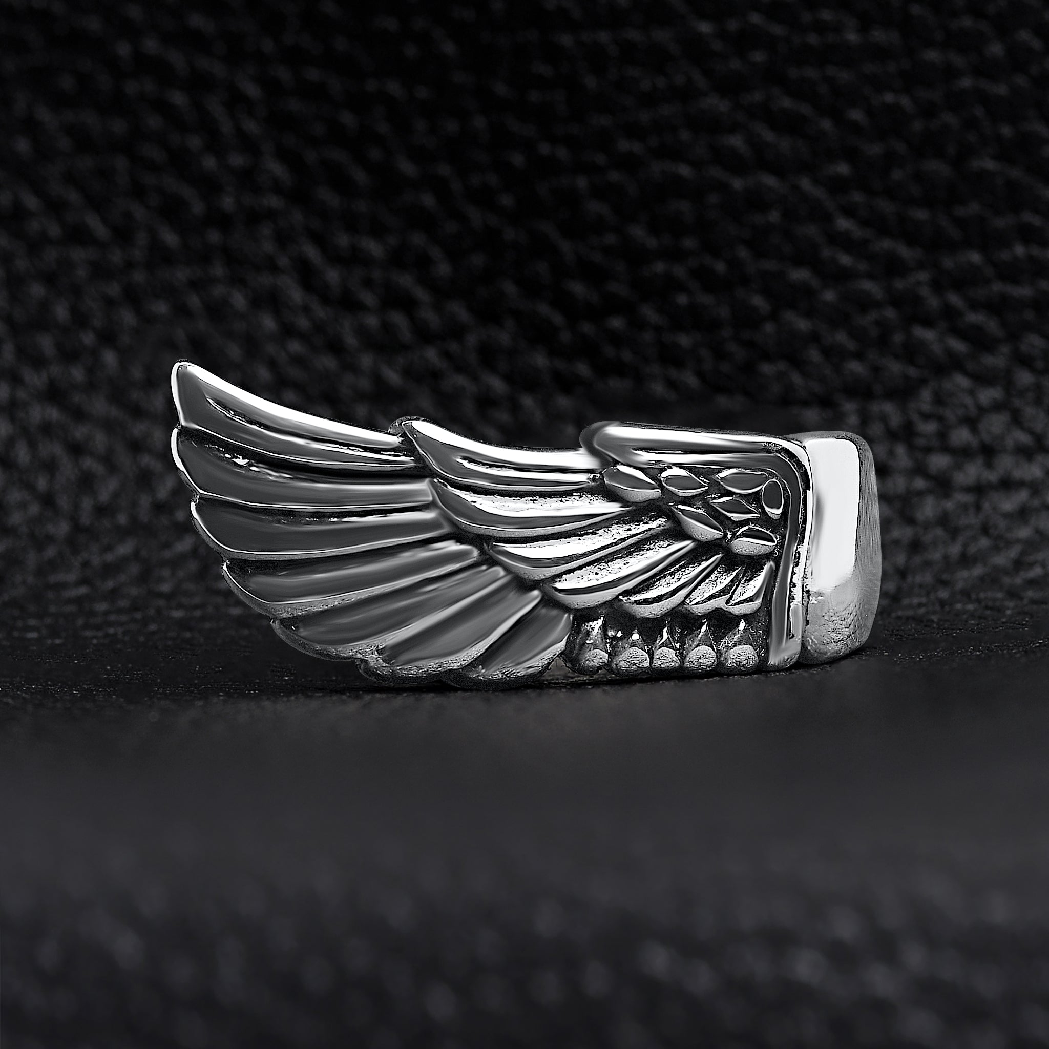 Detailed Wing Stainless Steel Ring / SCR4039、mySite、dreamappss