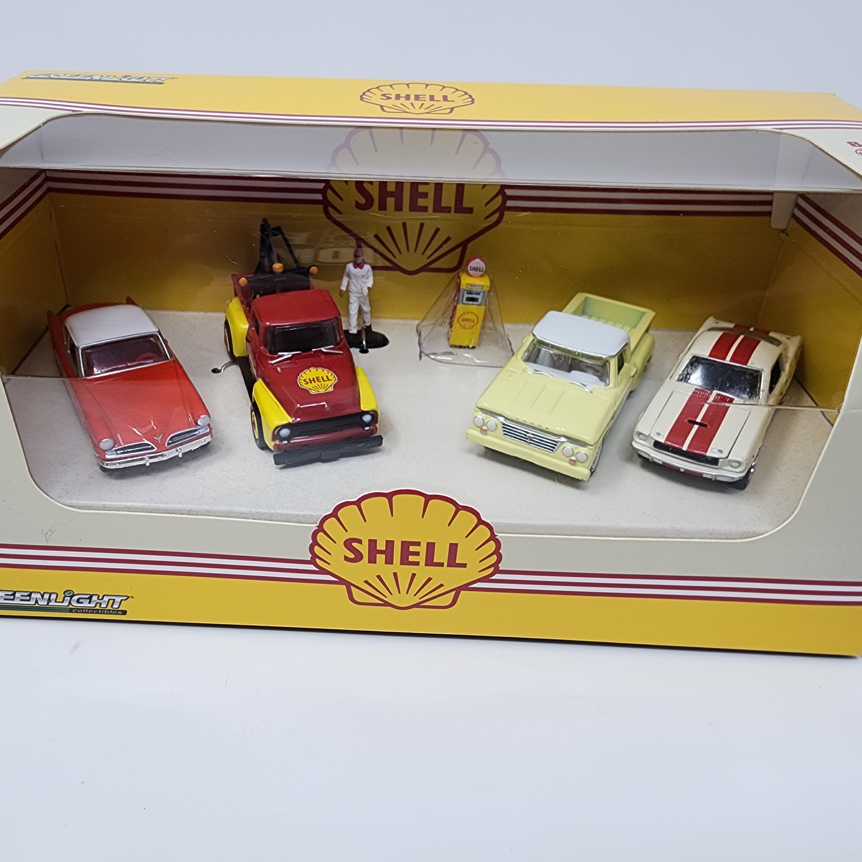 Shell Service Center Collection * 4 Car Set * Greenlight Diorama、mySite、hgirdovlk
