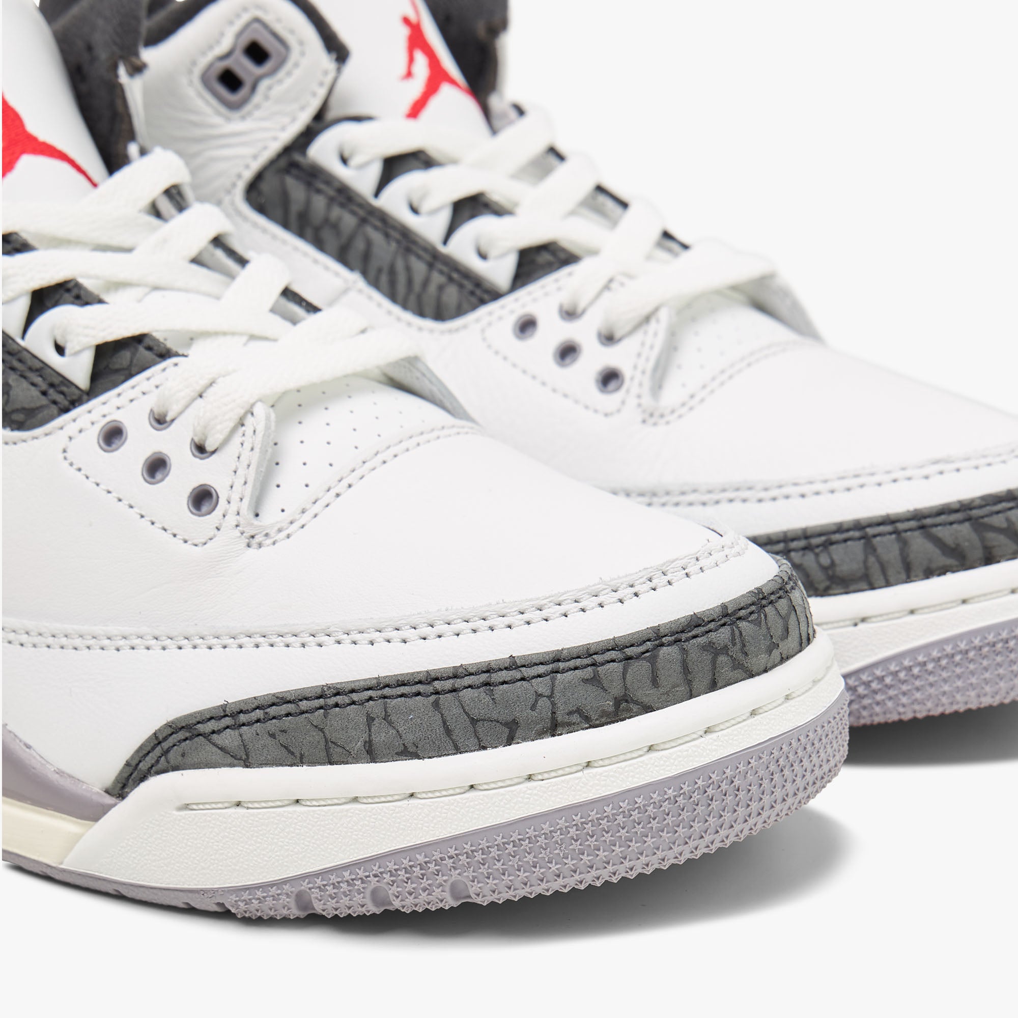  Jordan 3 Retro Summit White / Fire Red - Cement Grey、mySite、merchandisen