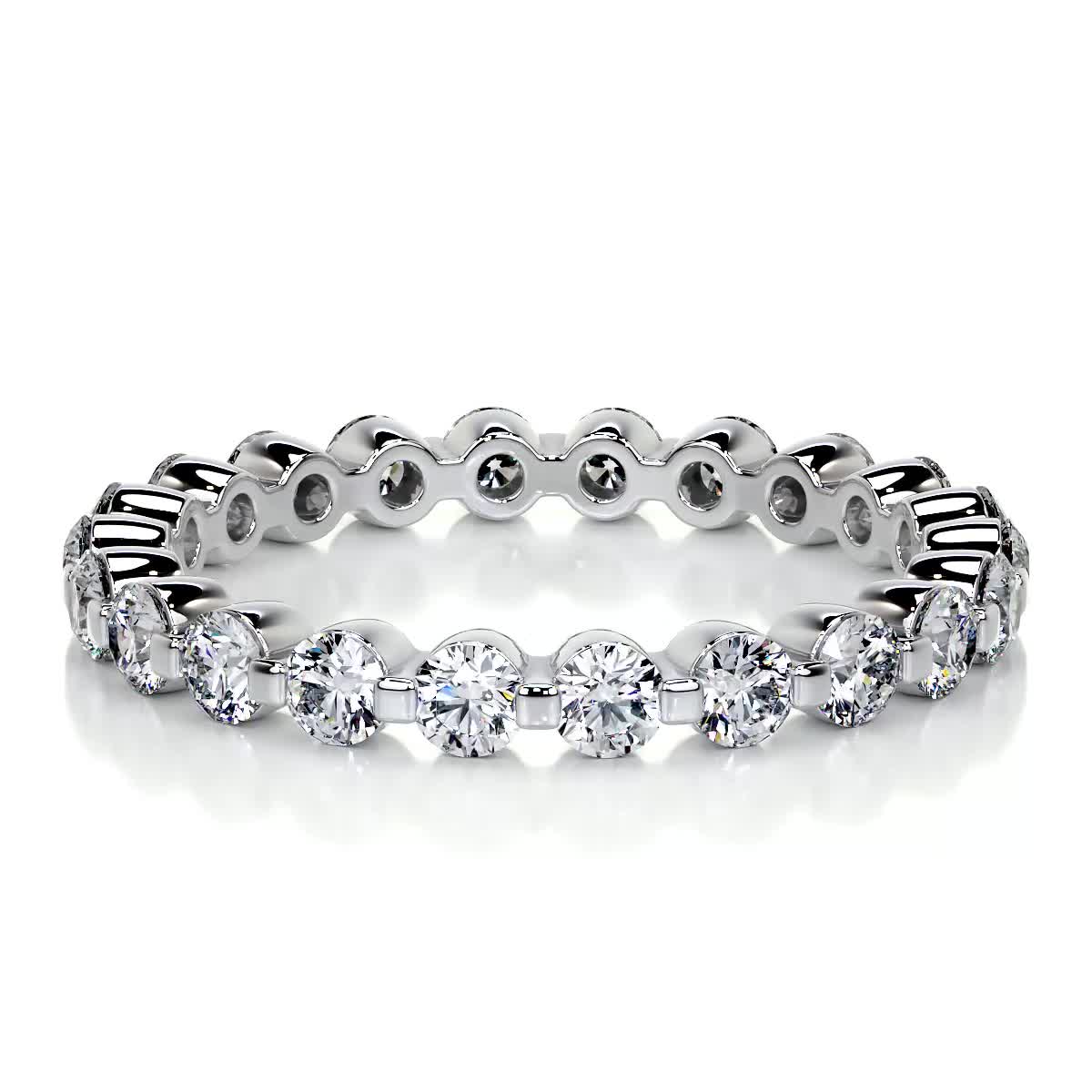 Josie Eternity Wedding Ring (1 Carat) -18K White Gold、mySite、hinf8tx79