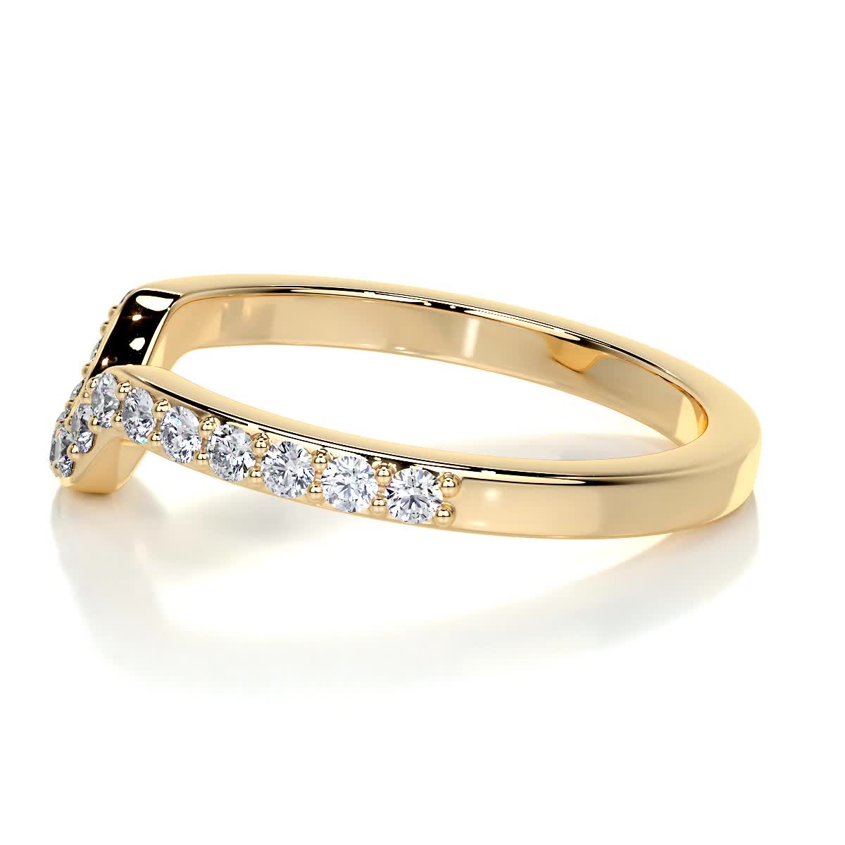 Nina Diamond Wedding Ring (0.2 Carat) -18K Yellow Gold、mySite、hinf8tx79