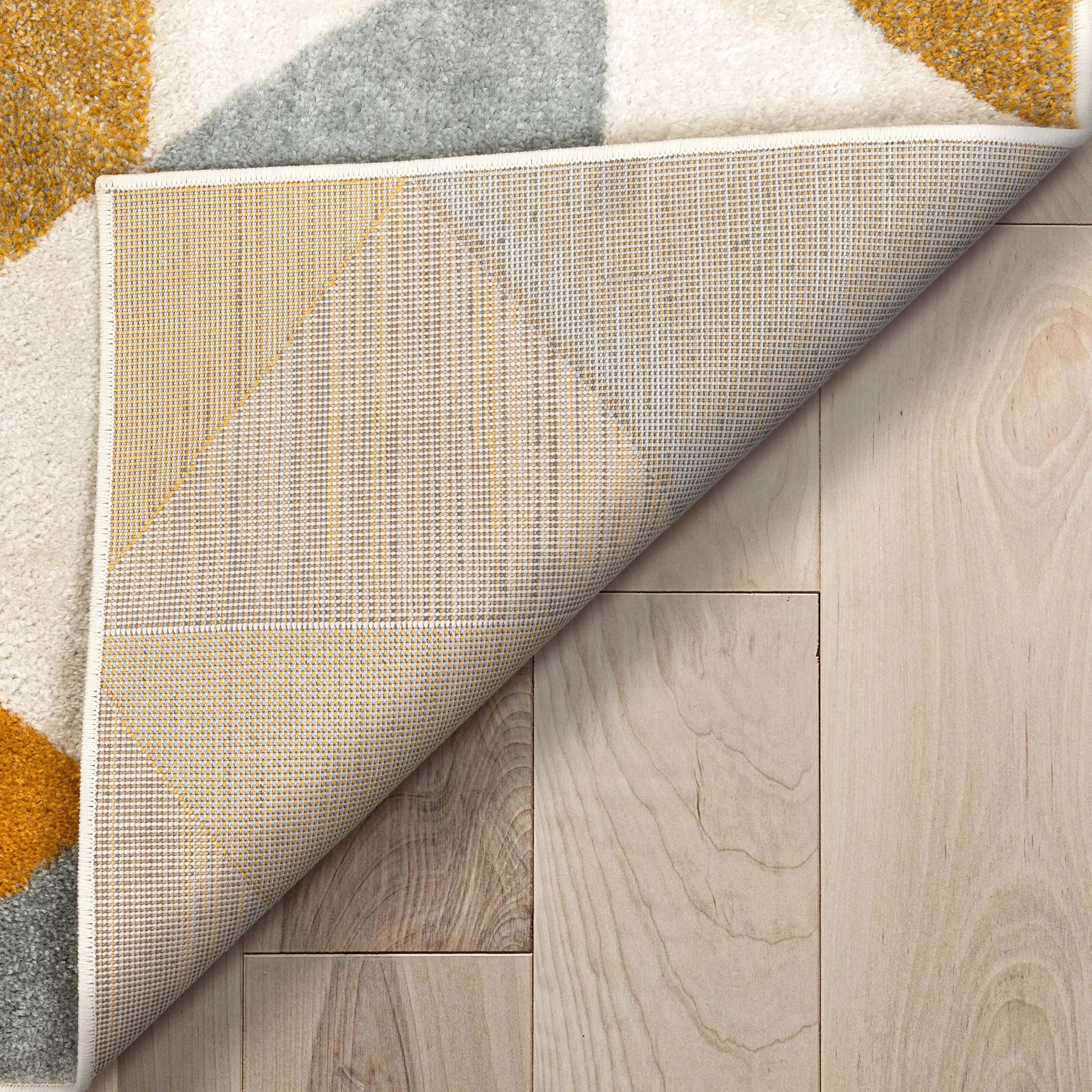 Alvin Gold Modern Geometric Rug、mySite、gigharbornorthrealestate