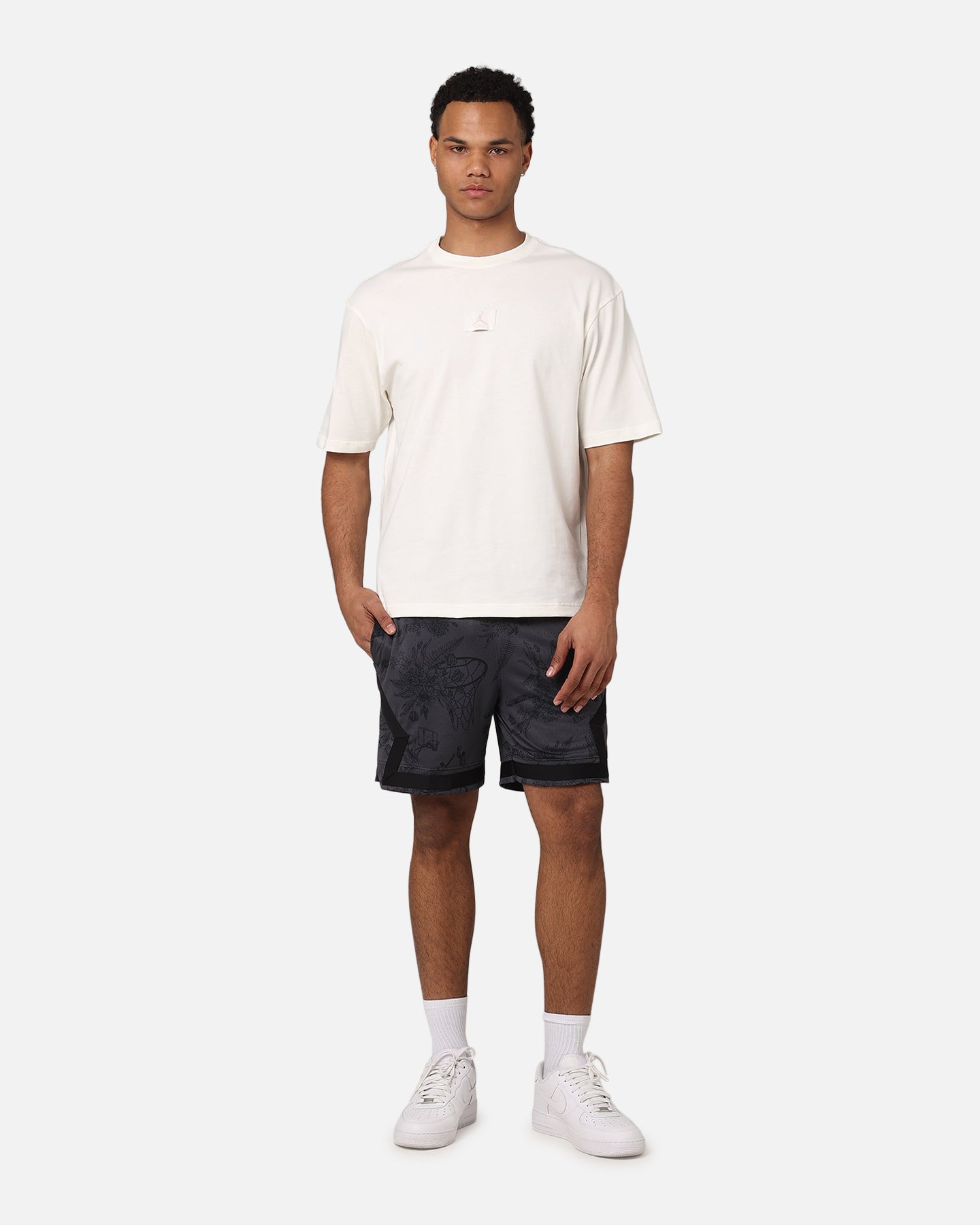 Jordan DRI-Fit Sport Printed Diamond Shorts Black/Dark Shadow、mySite、zt4zffjzw