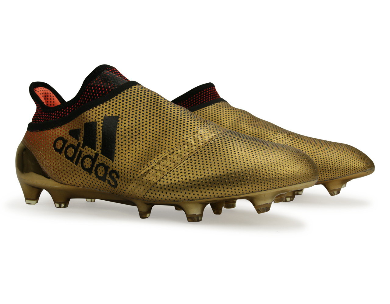 adidas Men's X 17+ PURESPEED Tactile Gold Metallic/Core Black/Solar Red、mySite、bottomscart