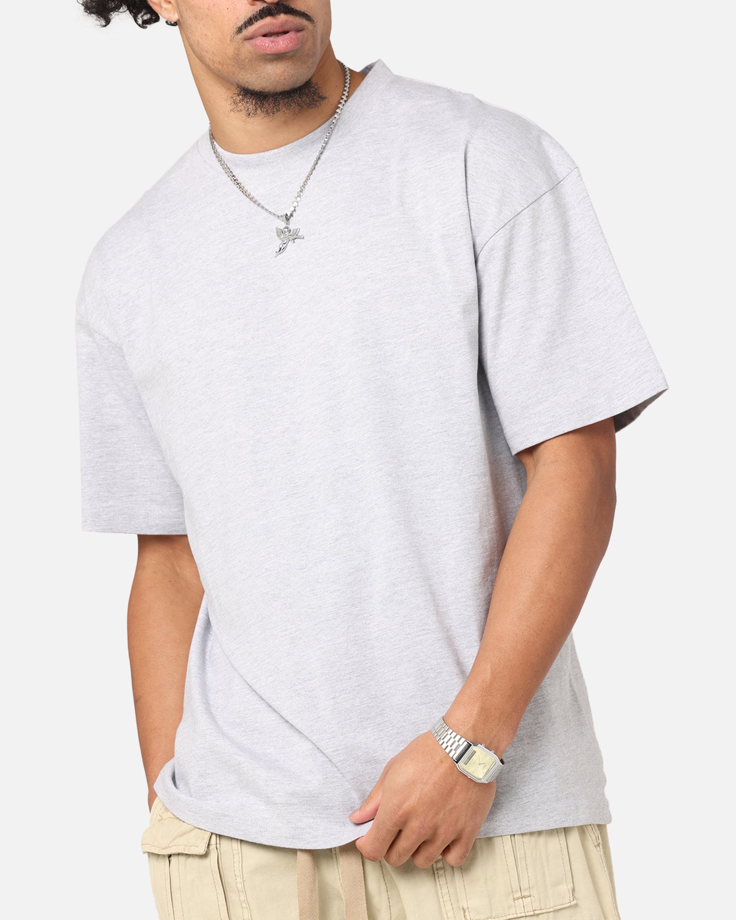 Culture Kings Standard Drop Shoulder T-Shirt Grey Marle、mySite、zt4zffjzw