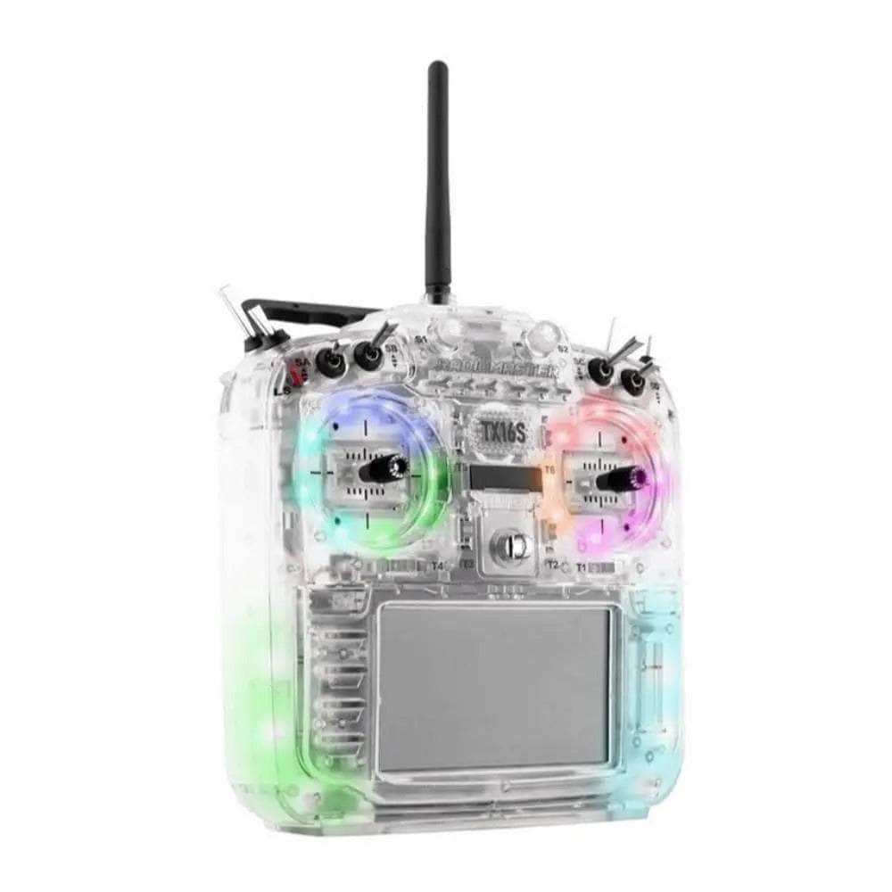  RadioMaster TX16S MKII EdgeTX RC Transmitter w/ V4.0 Hall Gimbals - MCK RGB Transparent Edition - ELRS 2.4GHz、mySite、merchandisen