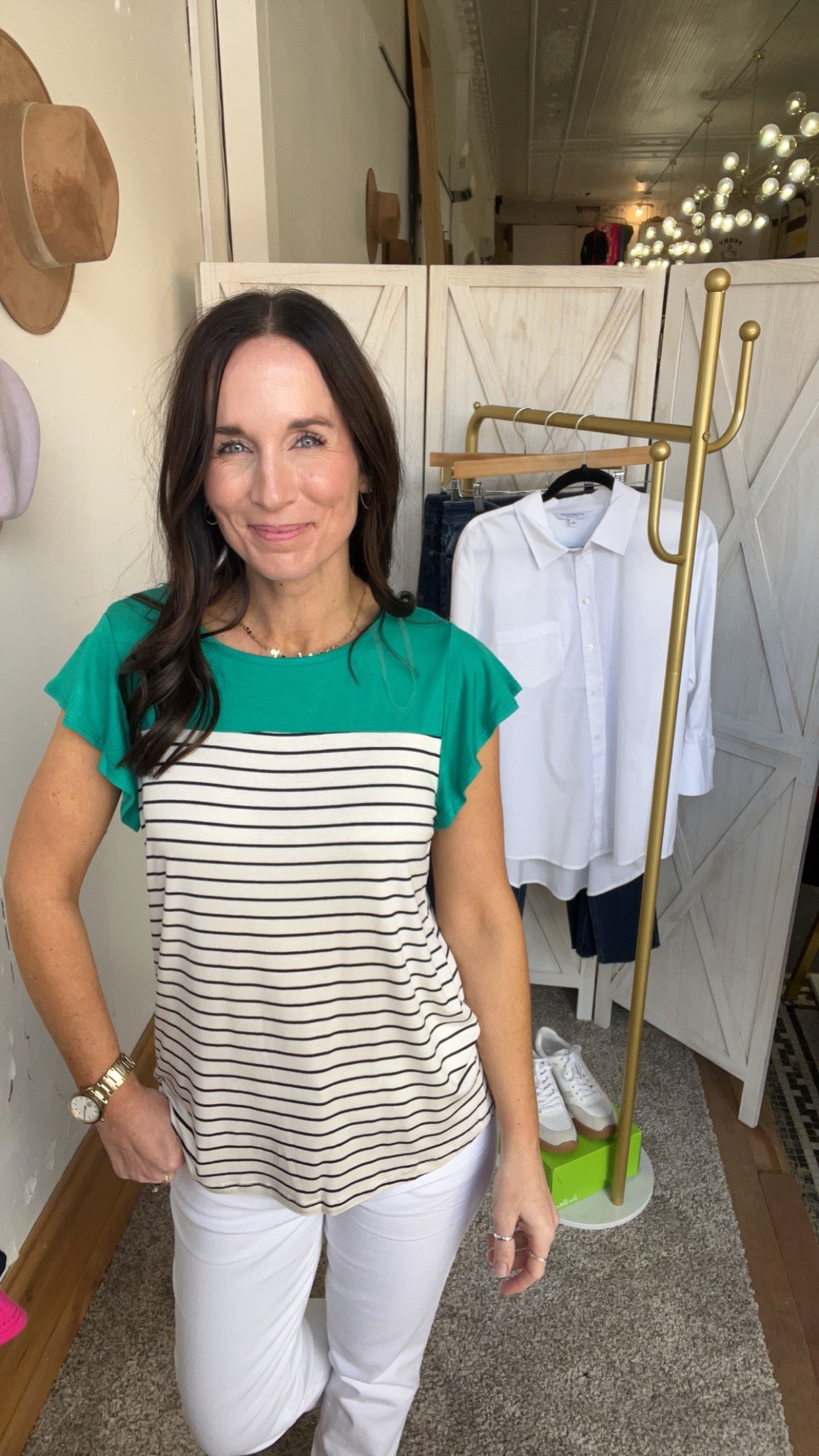 Meranda’s Striped Top、mySite、garagedoors4me