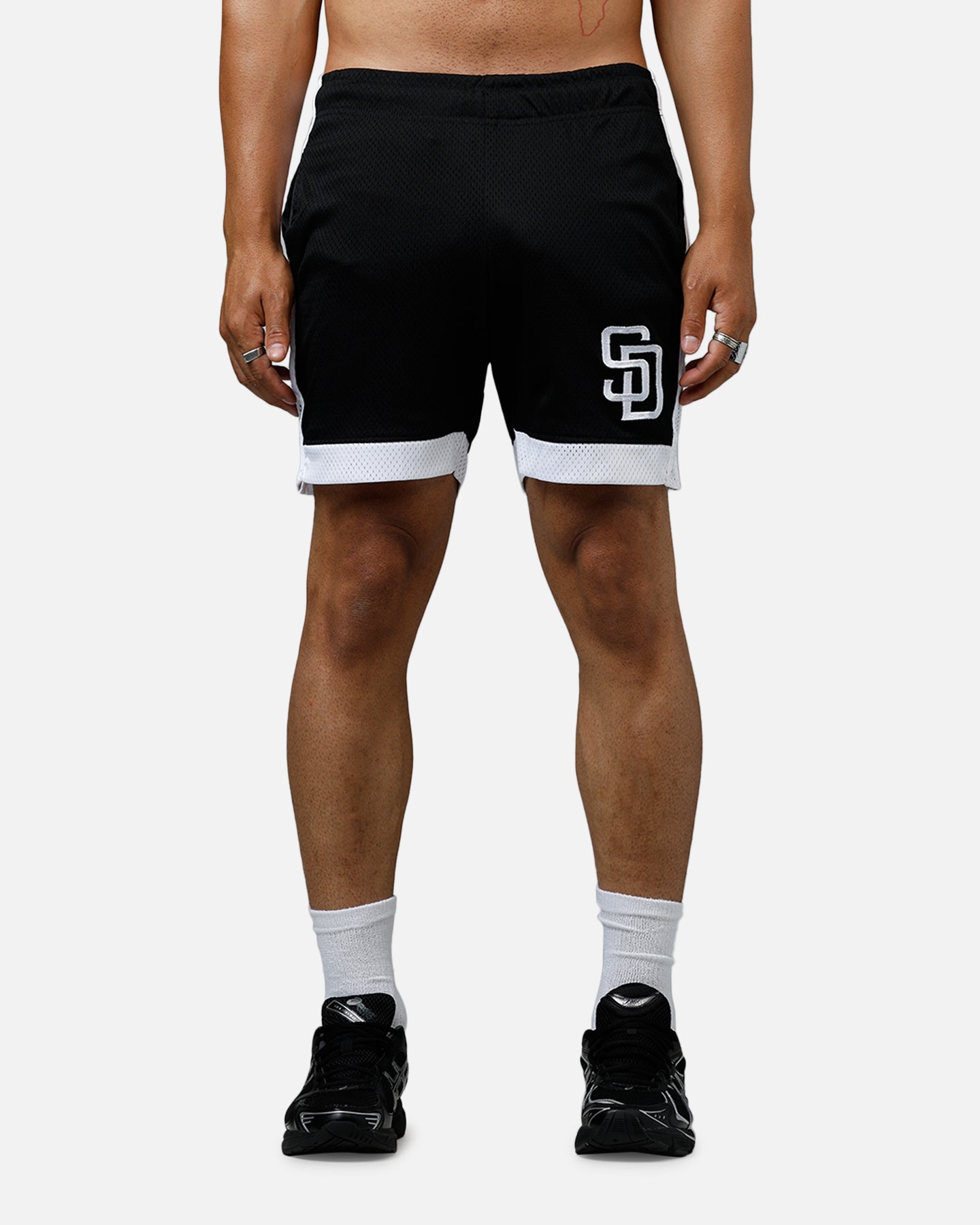 New Era San Diego Padres Sport Class Shorts Black/White、mySite、zt4zffjzw