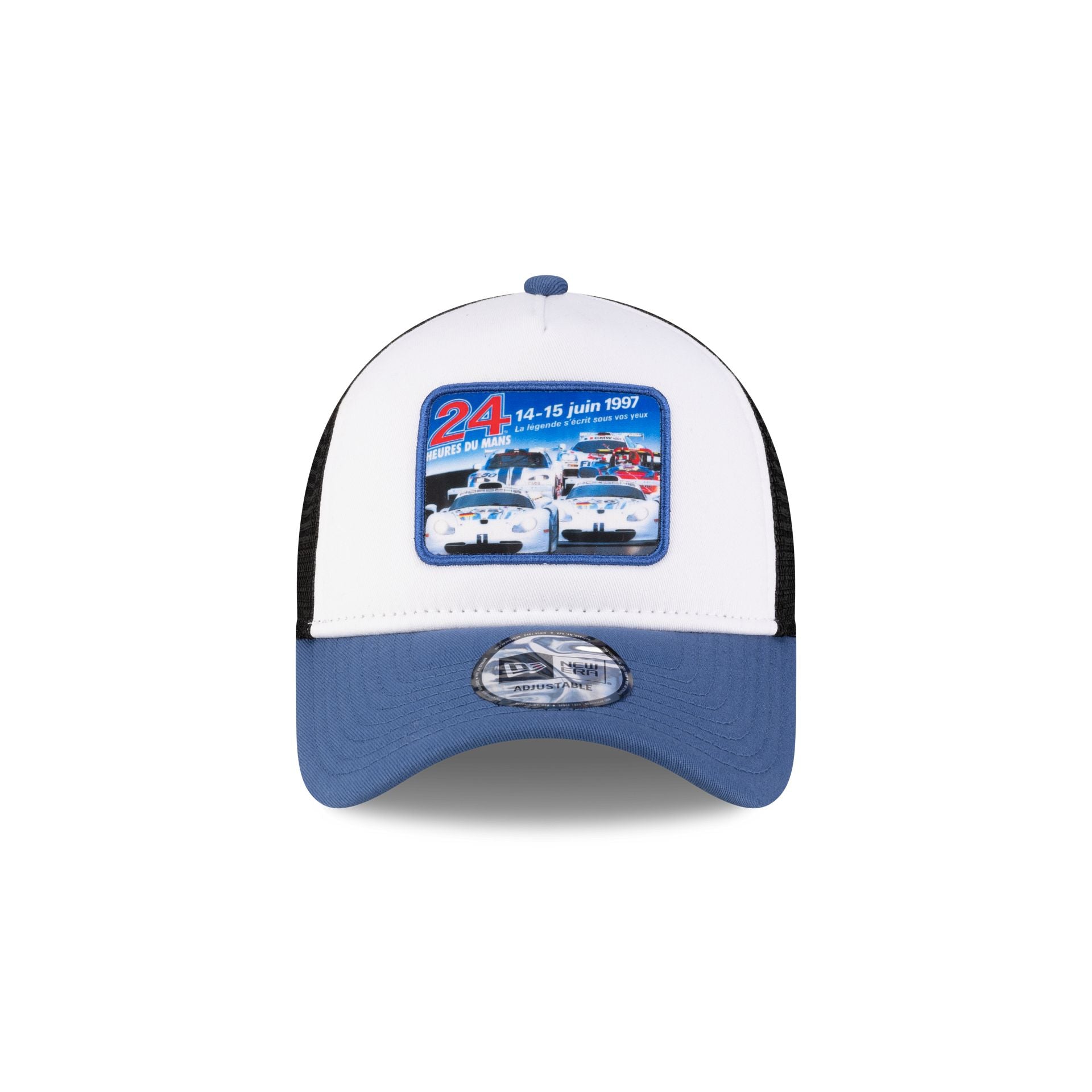 24 Hours of Le Mans Patch Blue 9FORTY A-Frame Trucker Hat、mySite、vikingsvslions