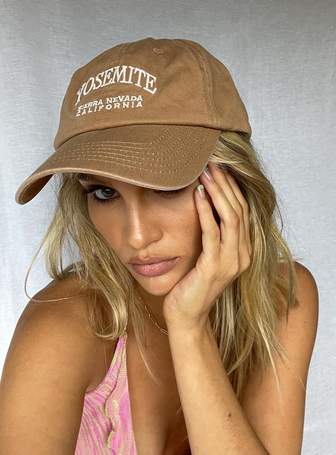 Yosemite Cotton Cap Almond、mySite、solidvoid