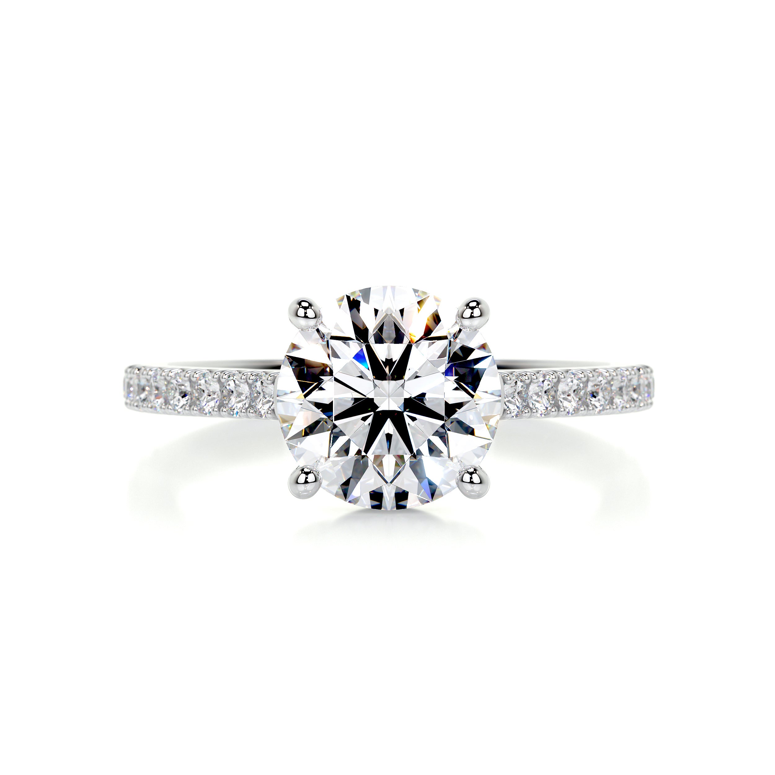 Anna Diamond Engagement Ring -18K White Gold、mySite、hinf8tx79