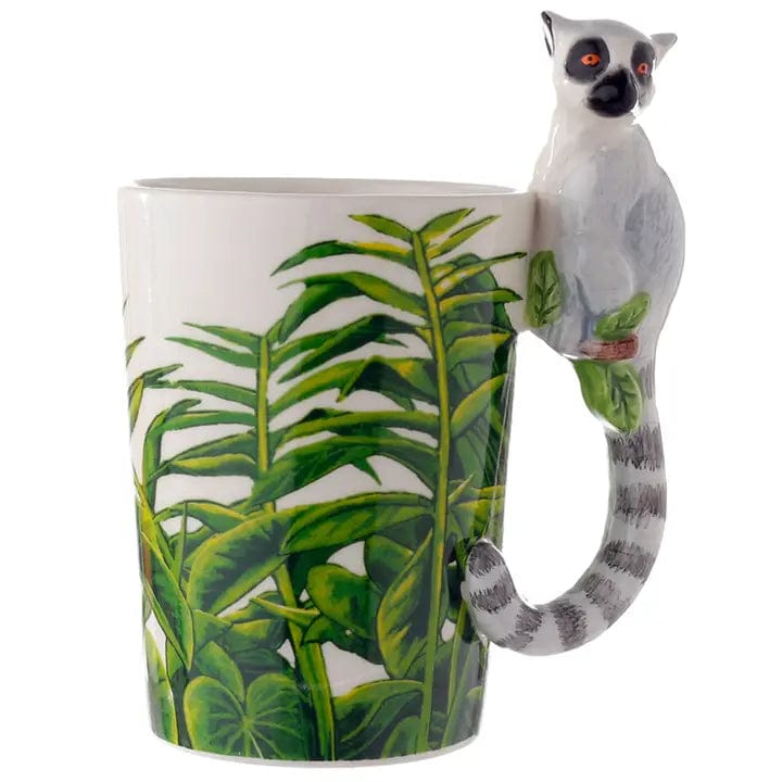 3D Ring Tailed Lemur Rainforest Mug、mySite、g9winljtr
