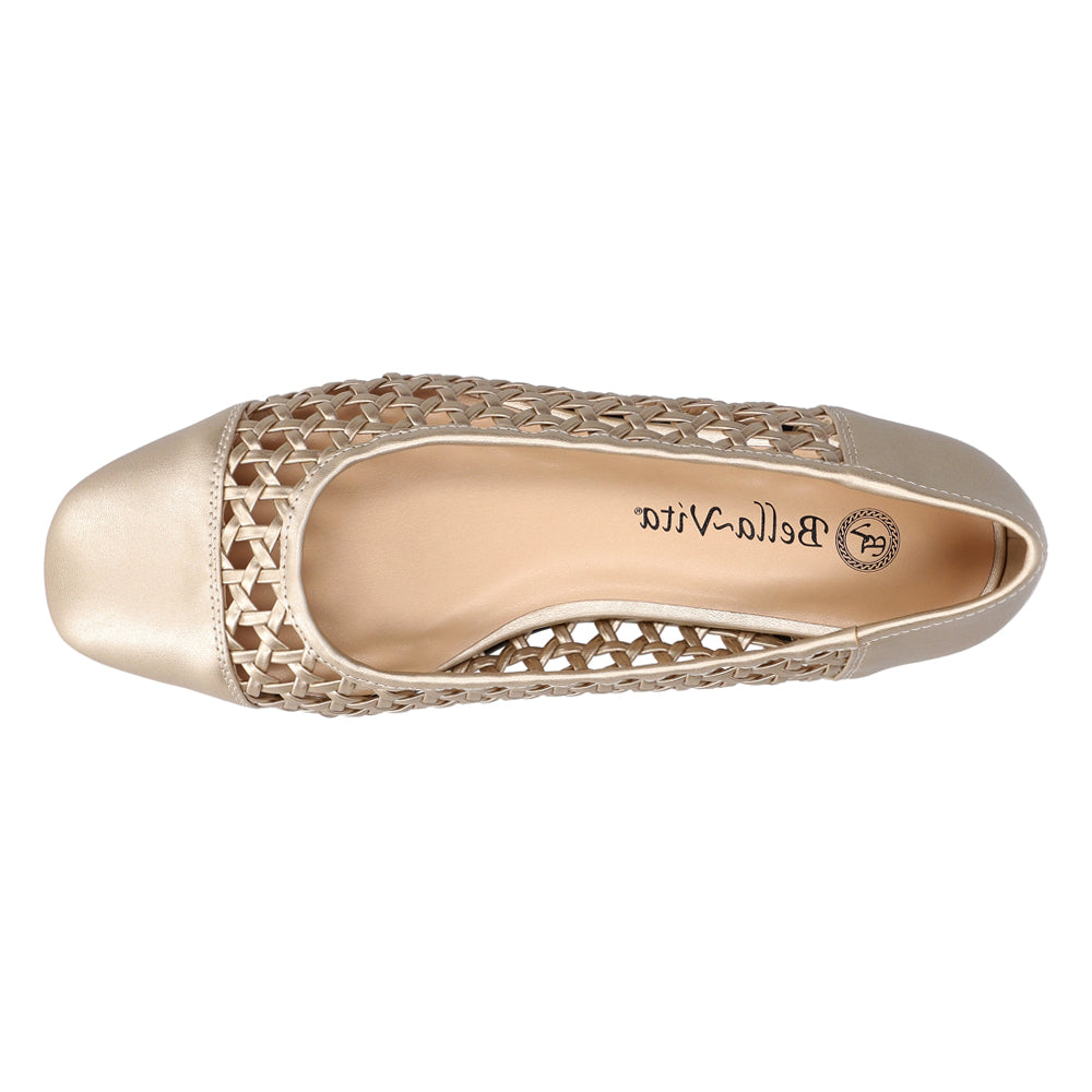 Beloved Metallic Cut Out Ballet Flats、mySite、gtrtttuynbv