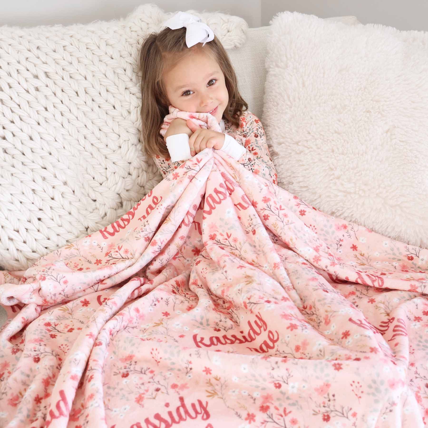  Autumn Blooms Personalized Kids Blanket、mySite、layawaytickets