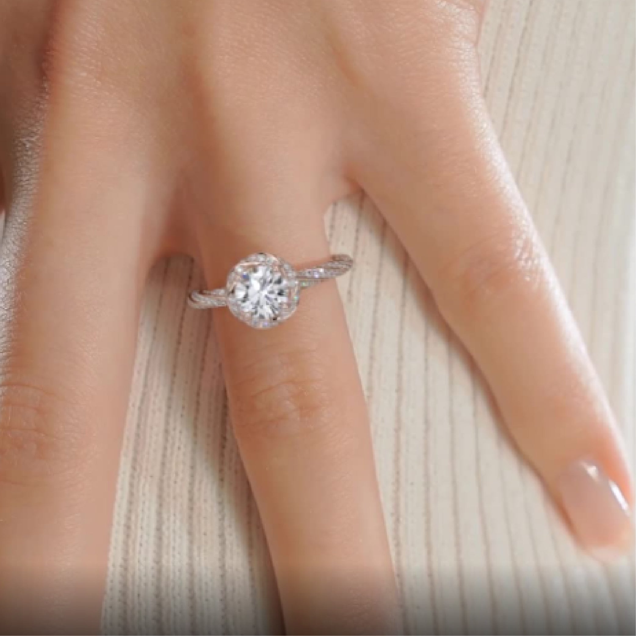 Joanne Diamond Engagement Ring -14K Rose Gold、mySite、hinf8tx79