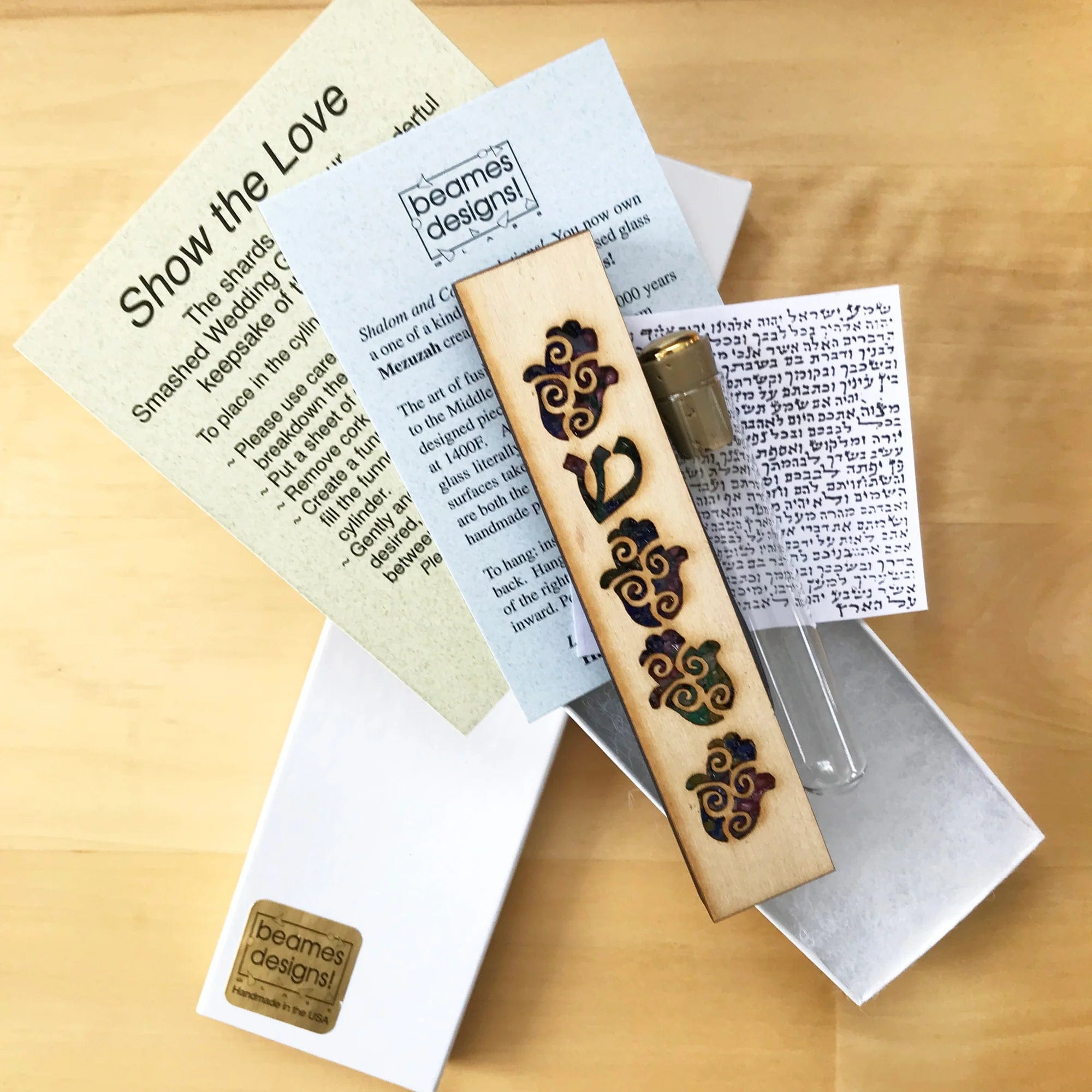 Hamsa Wedding Mezuzah - Blue、mySite、topwebapps