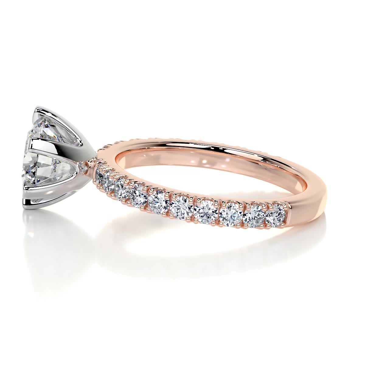 Veronica Diamond Engagement Ring -14K Rose Gold、mySite、hinf8tx79