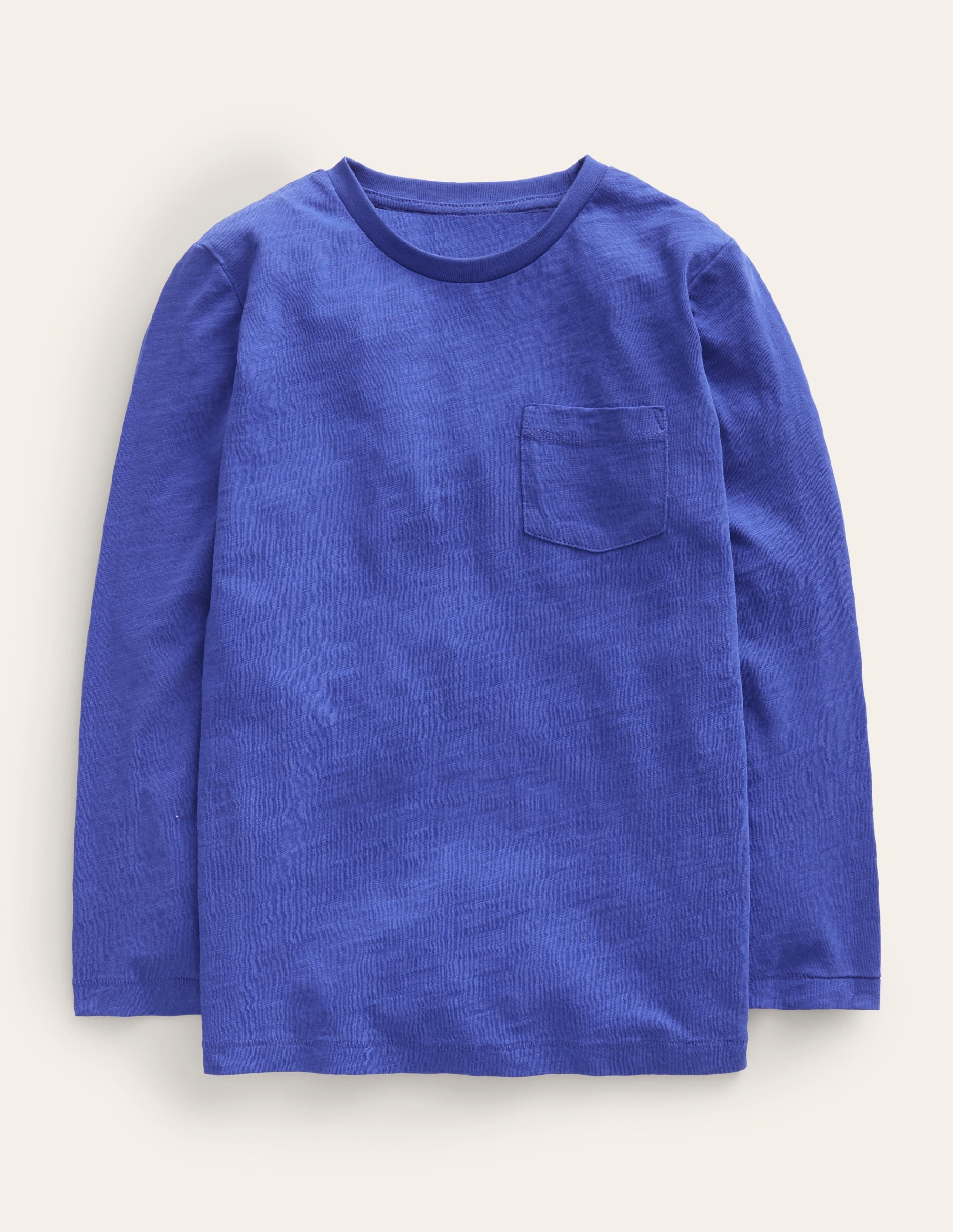  Long-sleeved Washed T-shirt-Bright Blue、mySite、ashleygrahame