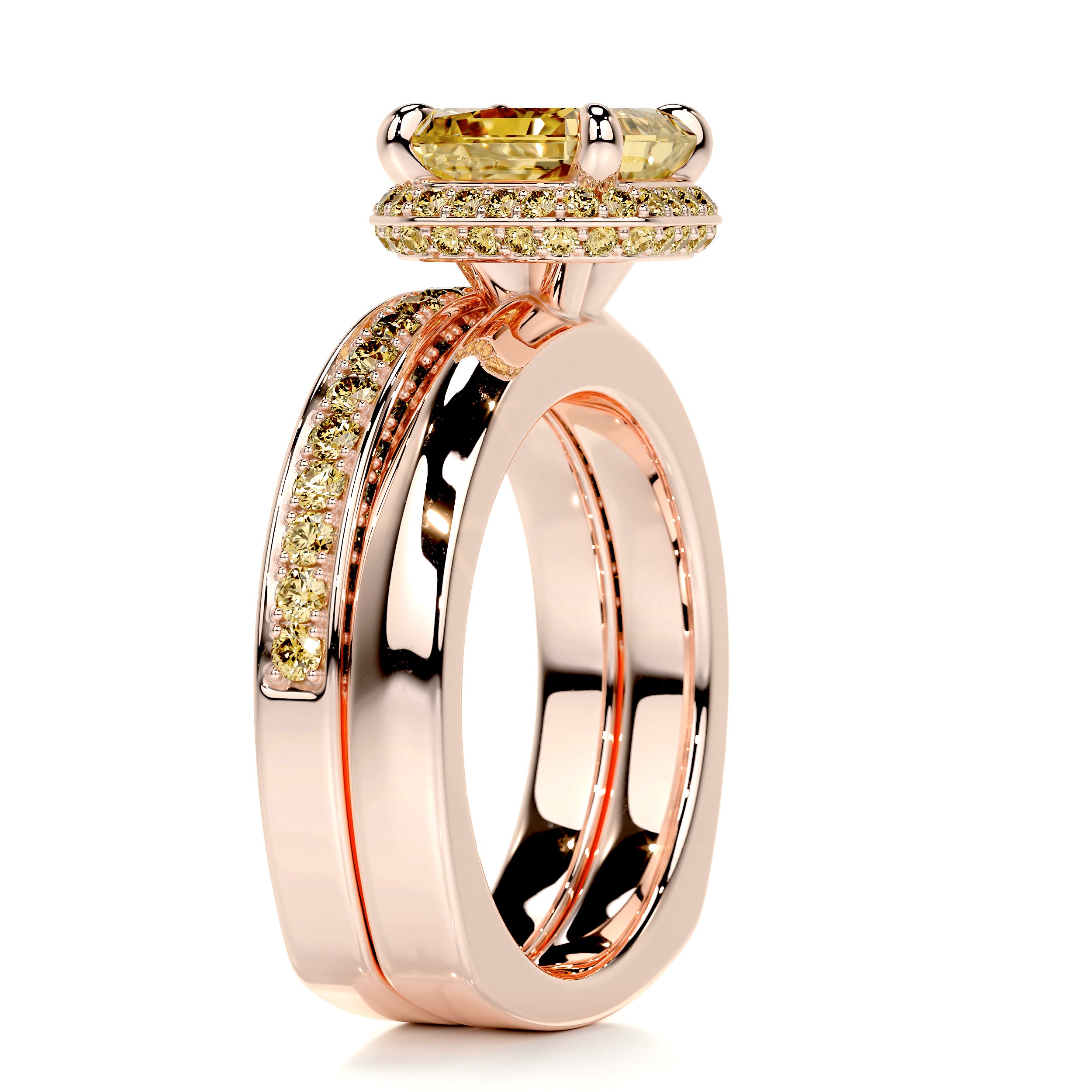Zuri Diamond Bridal Set - 14K Rose Gold、mySite、hinf8tx79