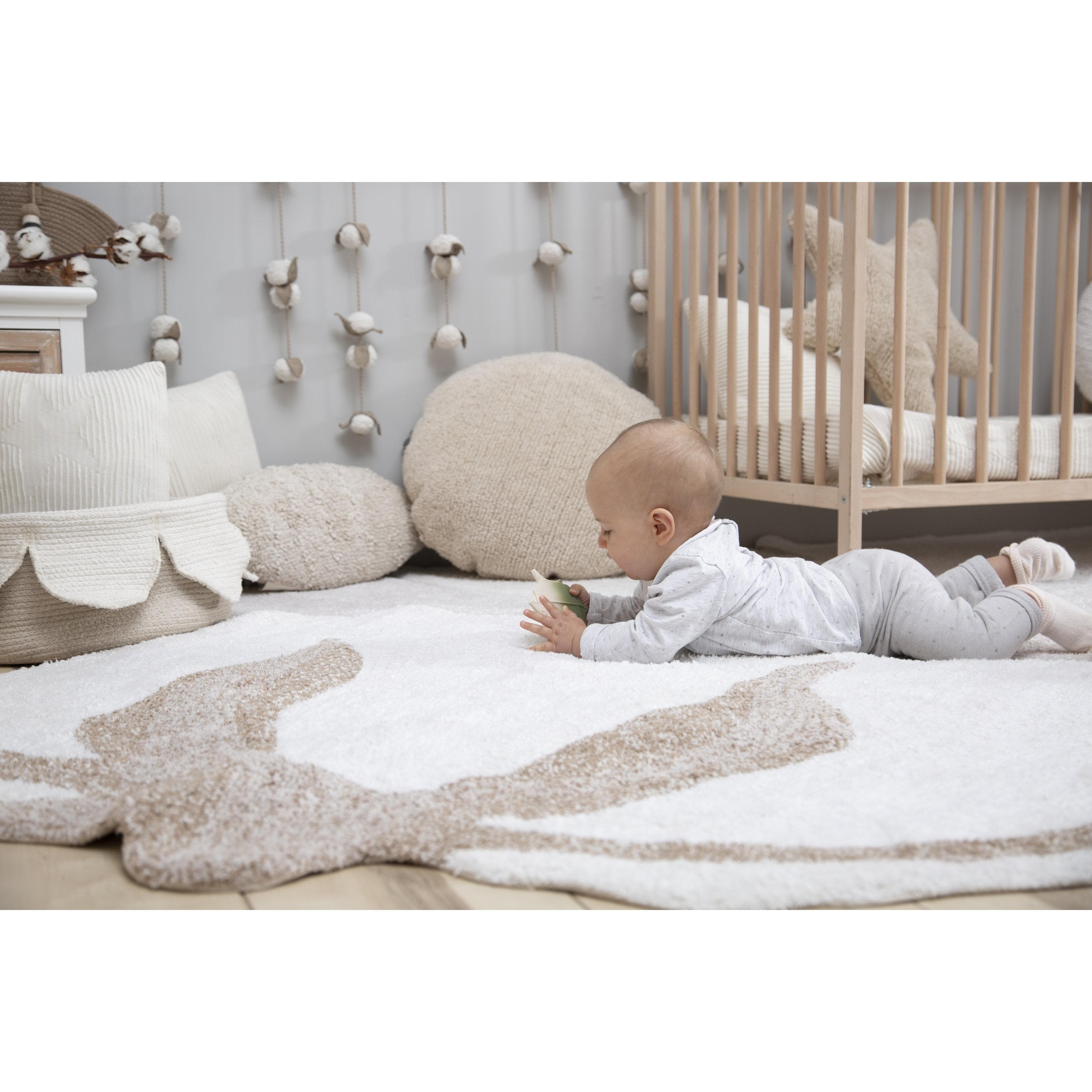 Cotton Flower Machine Washable Area Rug、mySite、gigharbornorthrealestate