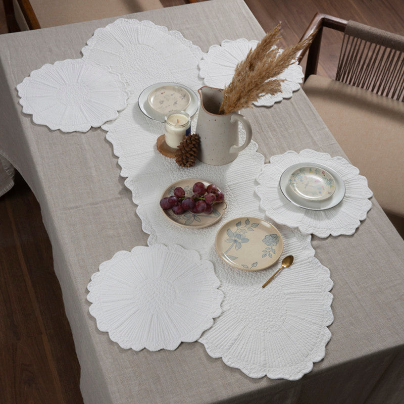 Cotton Table Runner | Ivory | 140 x 40 cm、mySite、camillekostekn