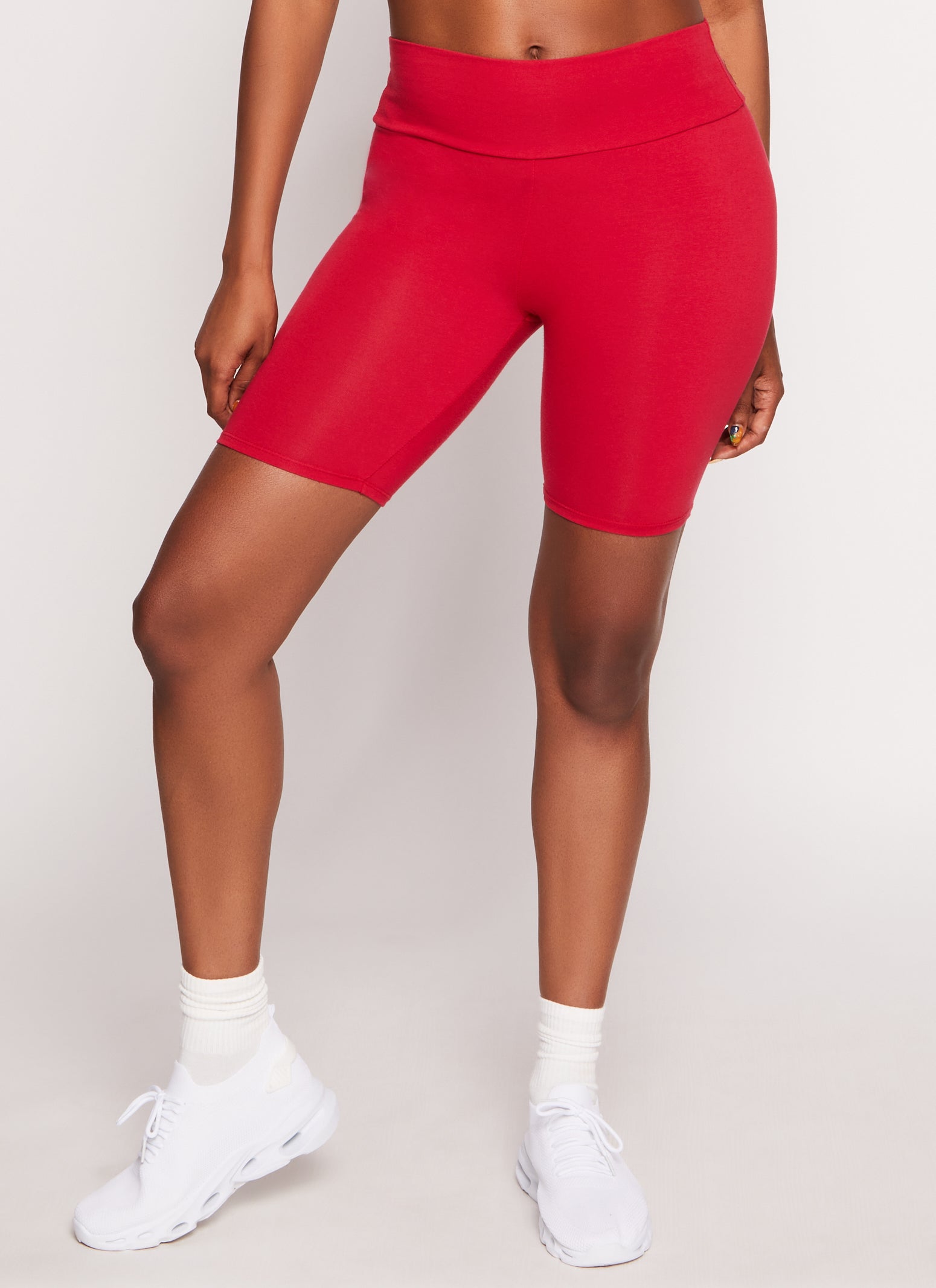 Cotton Wide Waistband Biker Shorts、mySite、camillekostekn