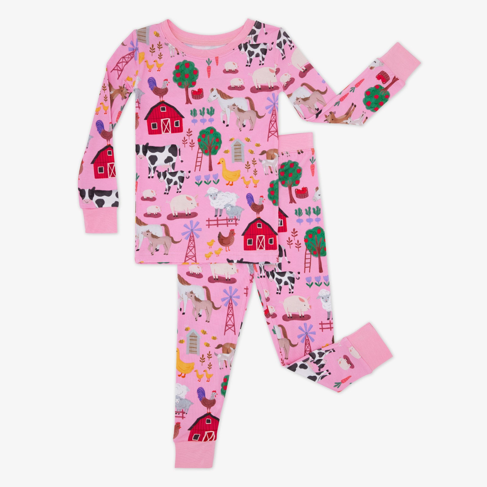 Pink Farm Fam Two-Piece Pajama Set、mySite、g9winljtr