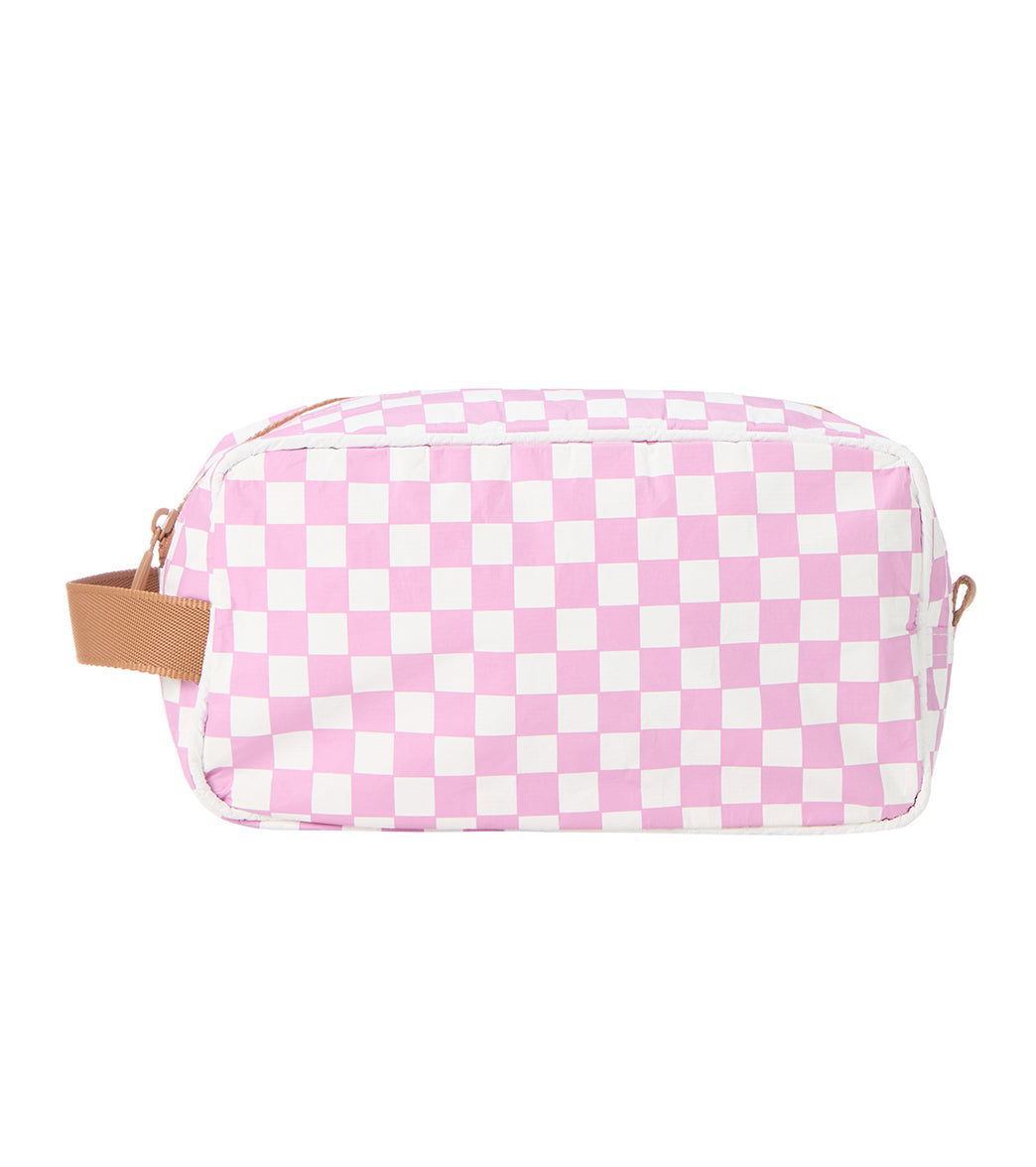 ALOHA Petite Check Dopp Kit Splash Proof Bag、mySite、noshort
