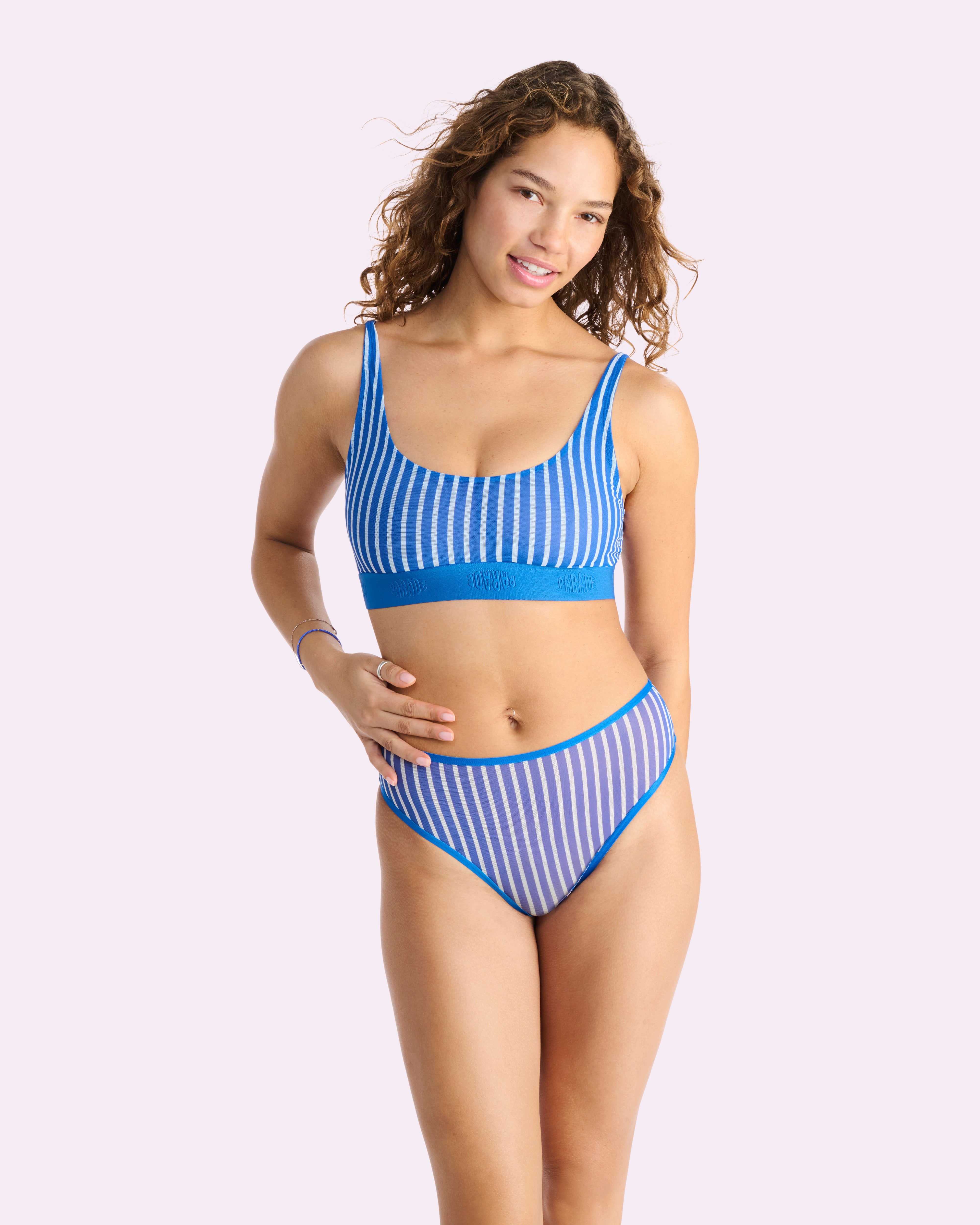 Silky Mesh High Rise Cheeky | Silky Mesh (Paradise Stripe)、mySite、bengalsvssteelers