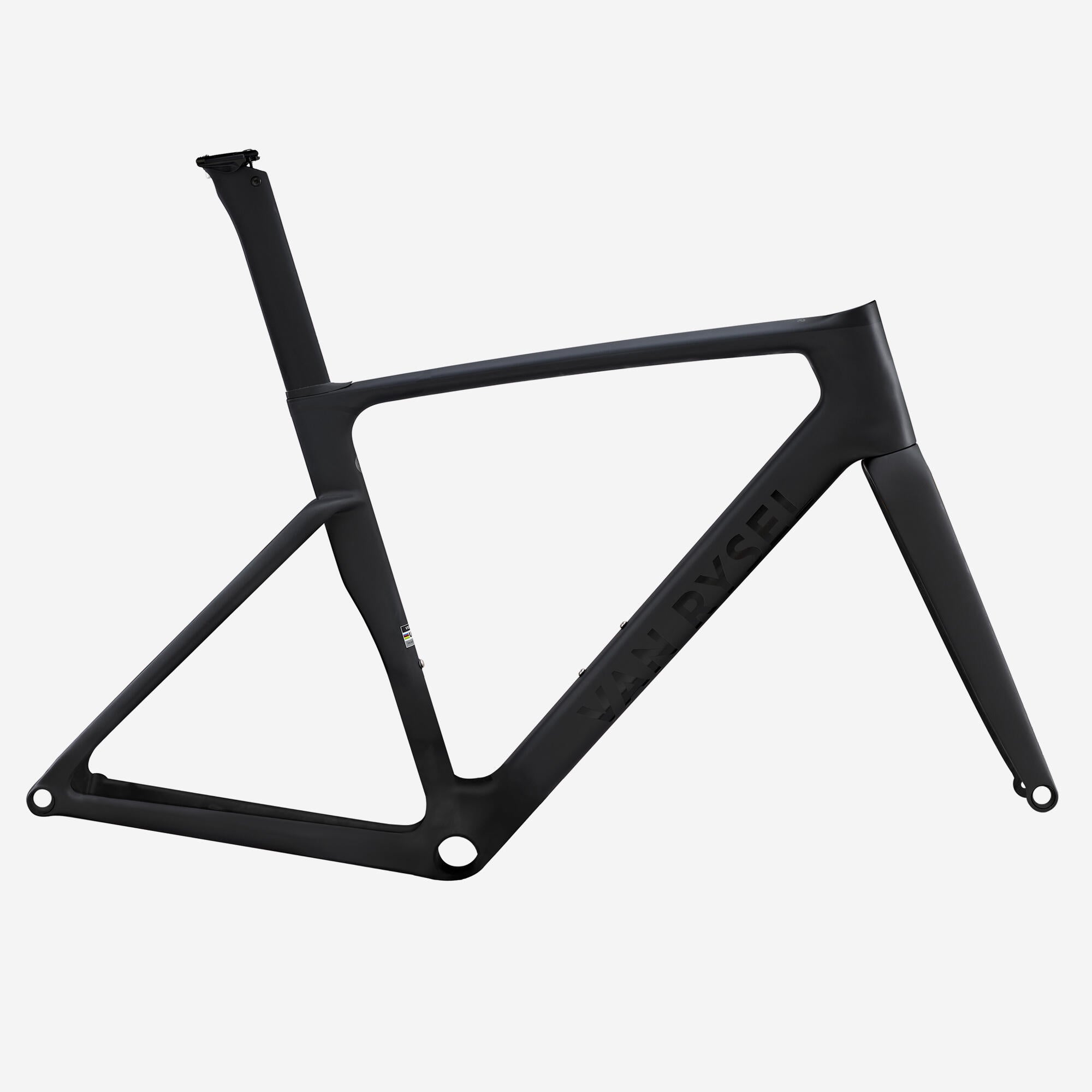 Van Rysel Frame Kit RCR Pro Raw Carbon + Fork + Stem + Seat Post