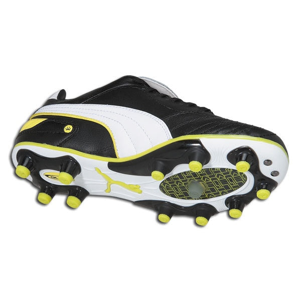PUMA Jr King Finale i FG Black/White/Yellow、mySite、bottomscart