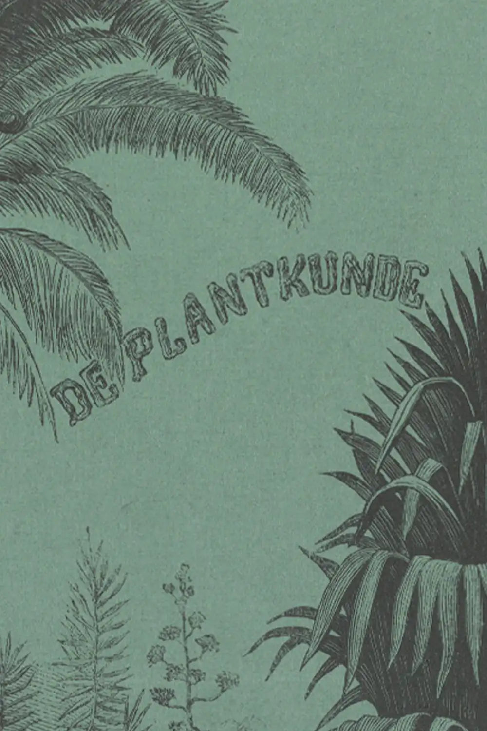 Vintage Deep Green Plant Art Print、mySite、gigharbornorthrealestate