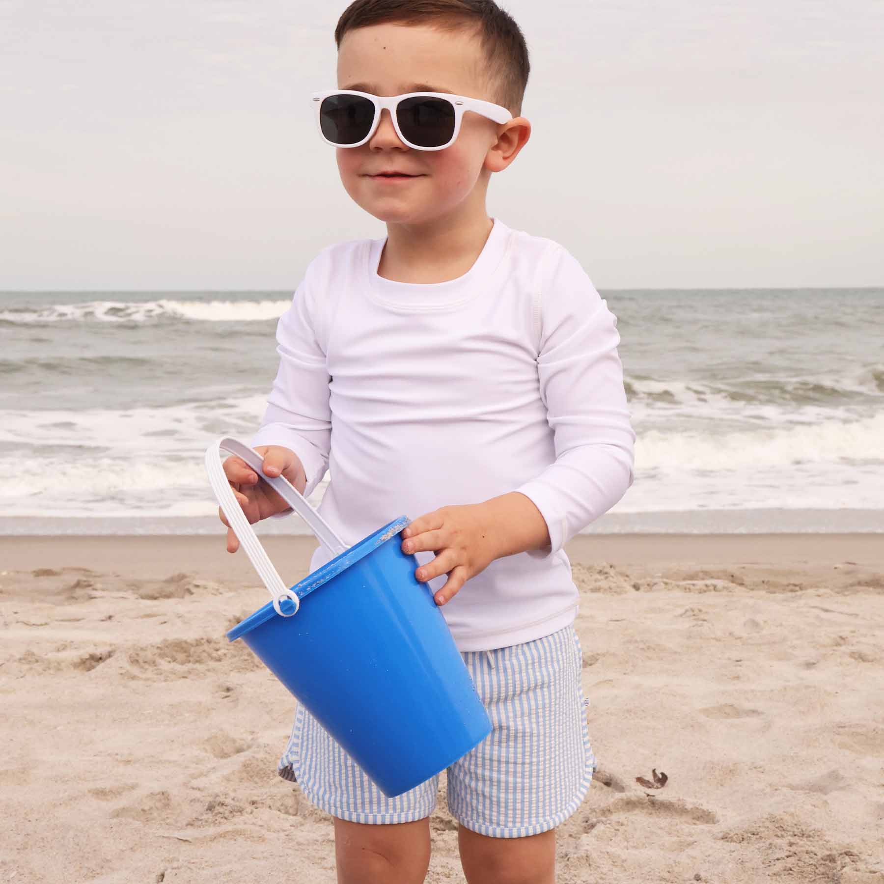  Boy's Swim Trunks | Seersucker Blue、mySite、layawaytickets