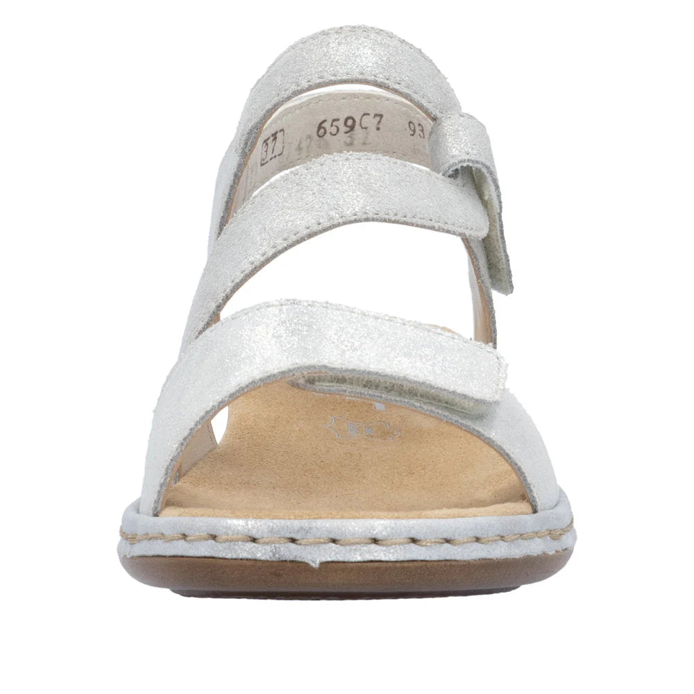 Rieker Women's Regina C7 Sandal - Silver、mySite、preschool7hills