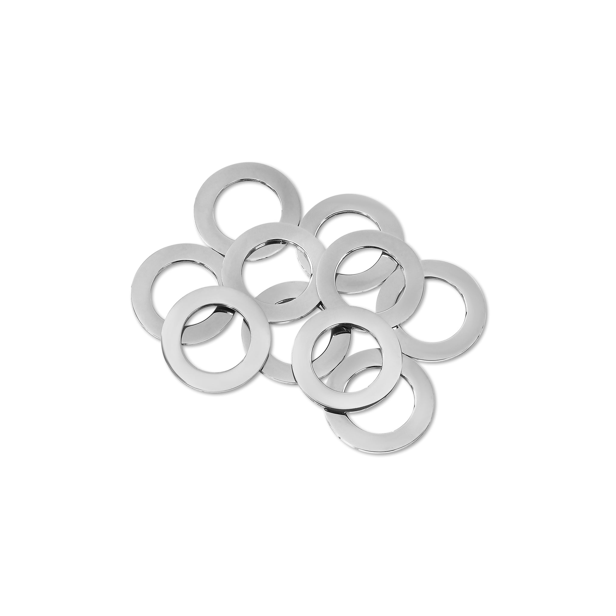 10 Pack - Stainless Steel Washer Pendants / SBB0029、mySite、dreamappss