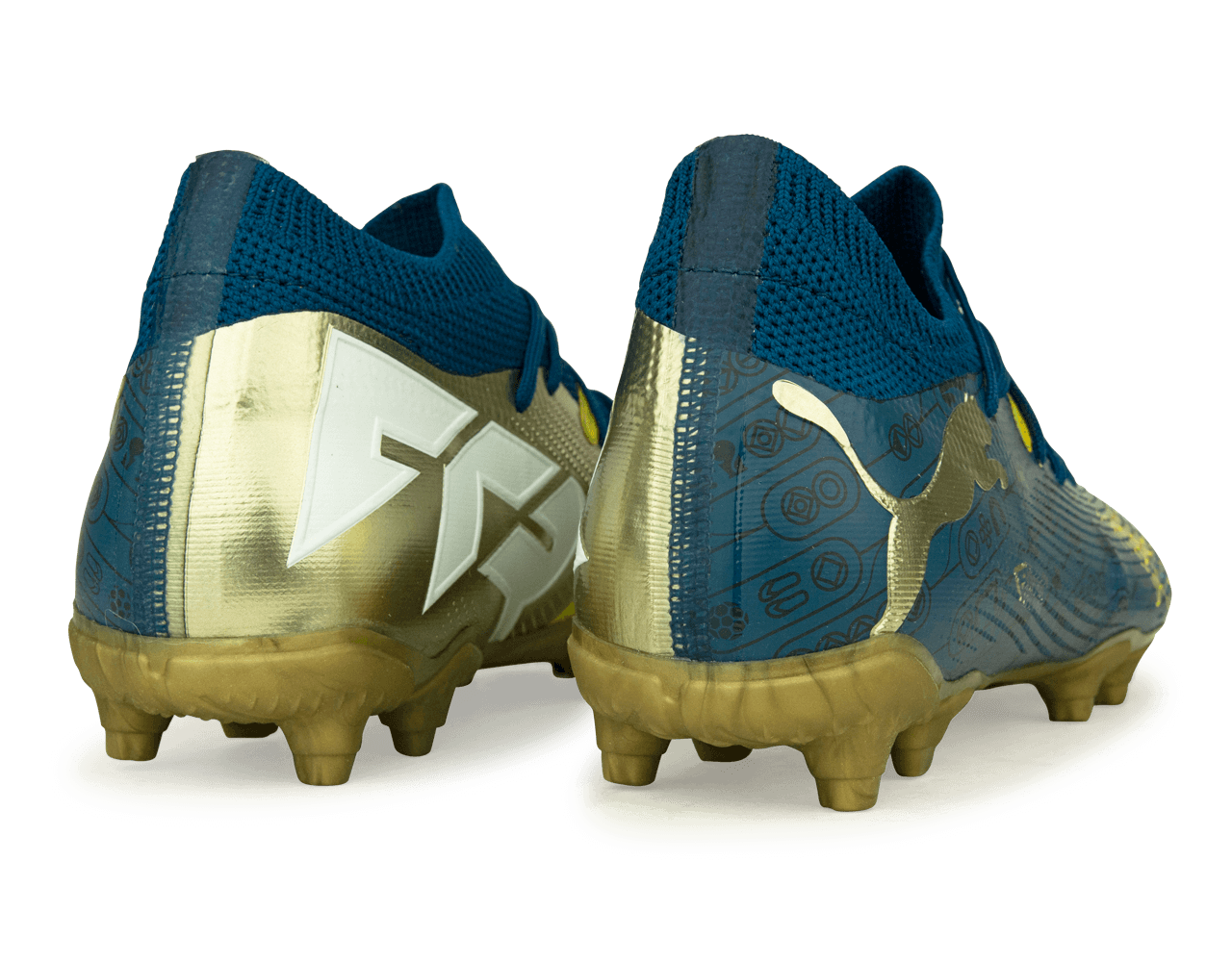 PUMA x Neymar JR Kids Future 7 Match BNA FG/AG Blue/Yellow/Green Gold、mySite、noshort
