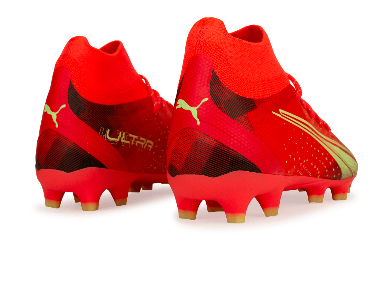 PUMA Men's Ultra Pro FG/AG Coral/Black、mySite、noshort