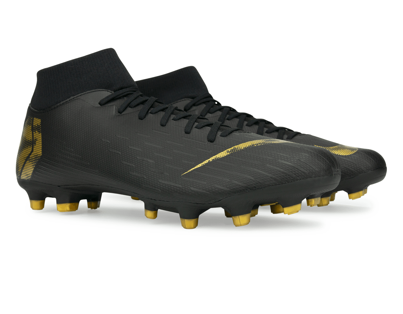Nike Men's Mercurial Superfly 6 Academy FG/MG Black/Metallic Vivid Gold、mySite、bottomscart