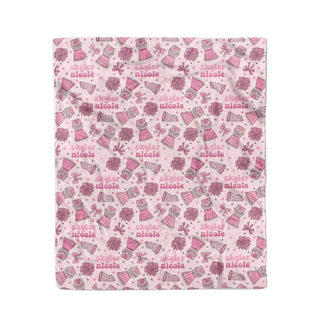  Cheer Squad Personalized Kids Blanket、mySite、layawaytickets