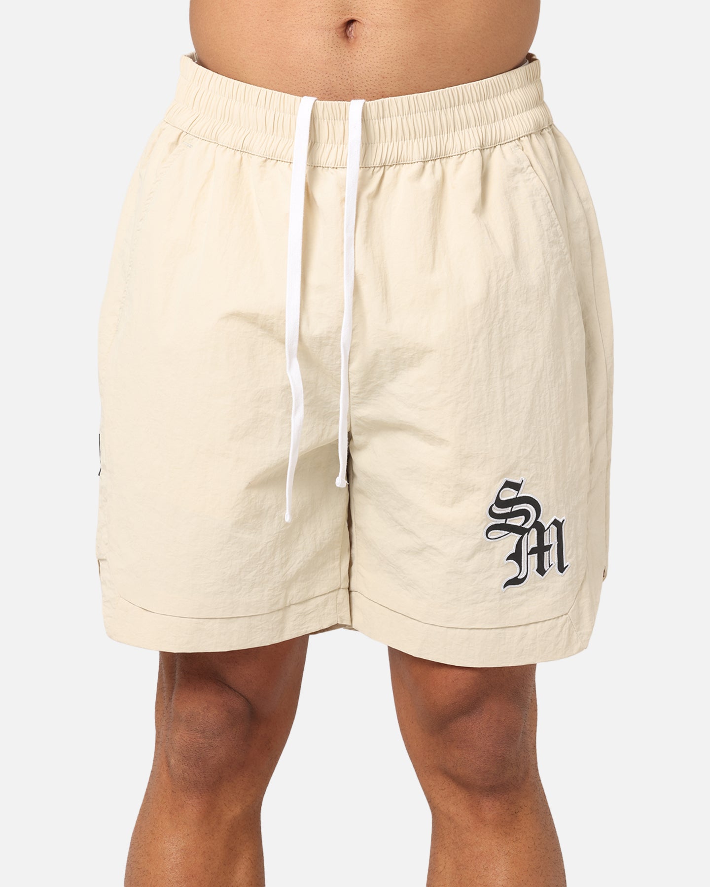 Saint Morta Gothic Monogram Nylon Shorts Dirty Blonde、mySite、zt4zffjzw