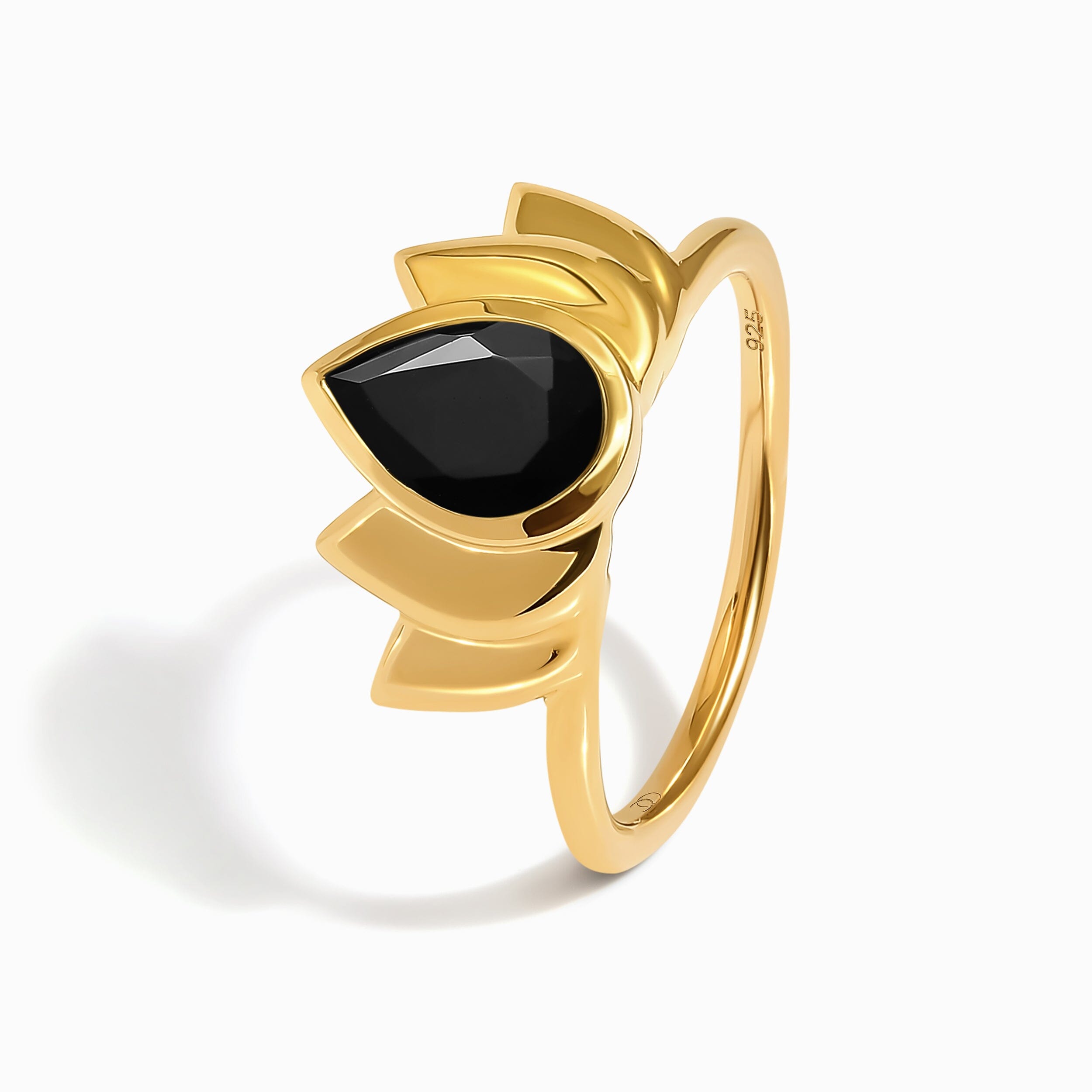 Black Obsidian Ring - Sacred Lotus、mySite、hinf8tx79