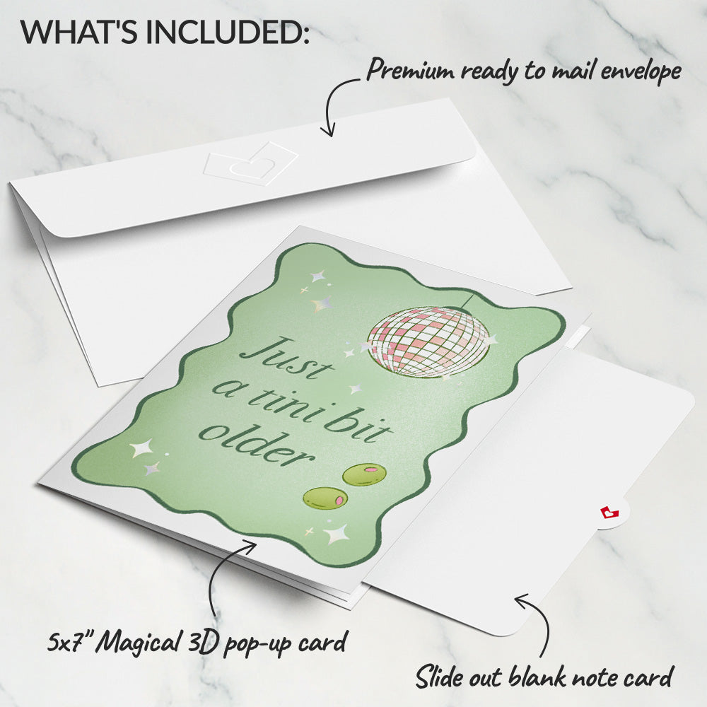 Just a Tini Bit Older Birthday Pop-Up Card、mySite、solidvoid