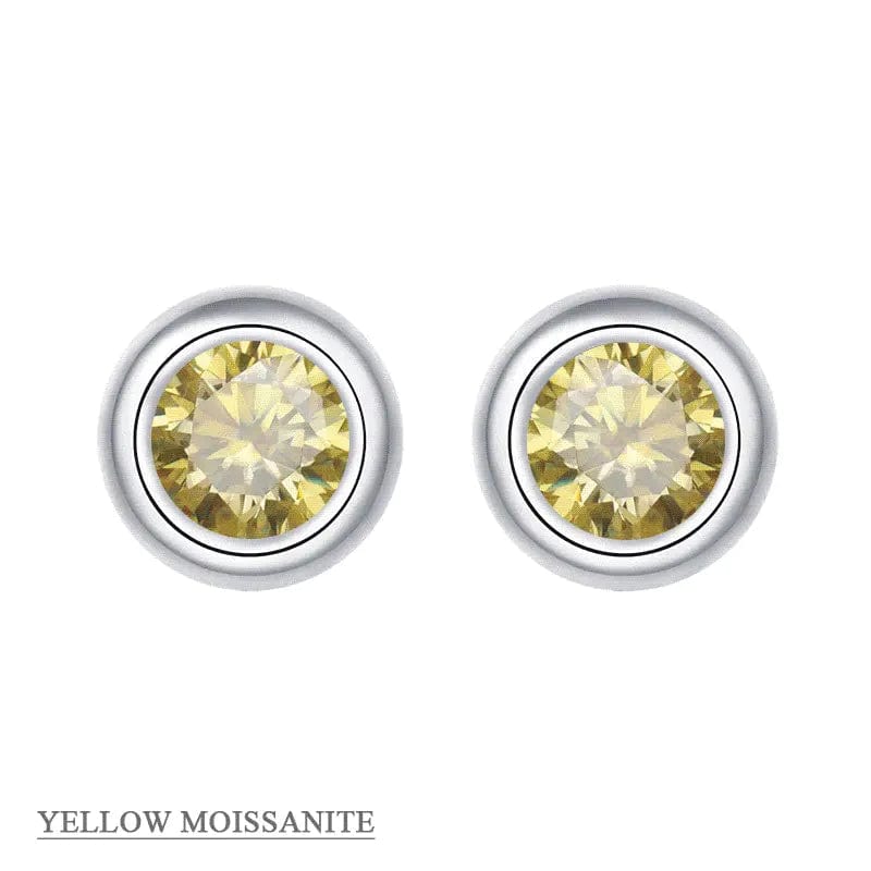 Moissanite 1ct Colored GRA Bezel Set Jewelry 925 Sterling Silver Lasting Beauty Plating、mySite、g9winljtr