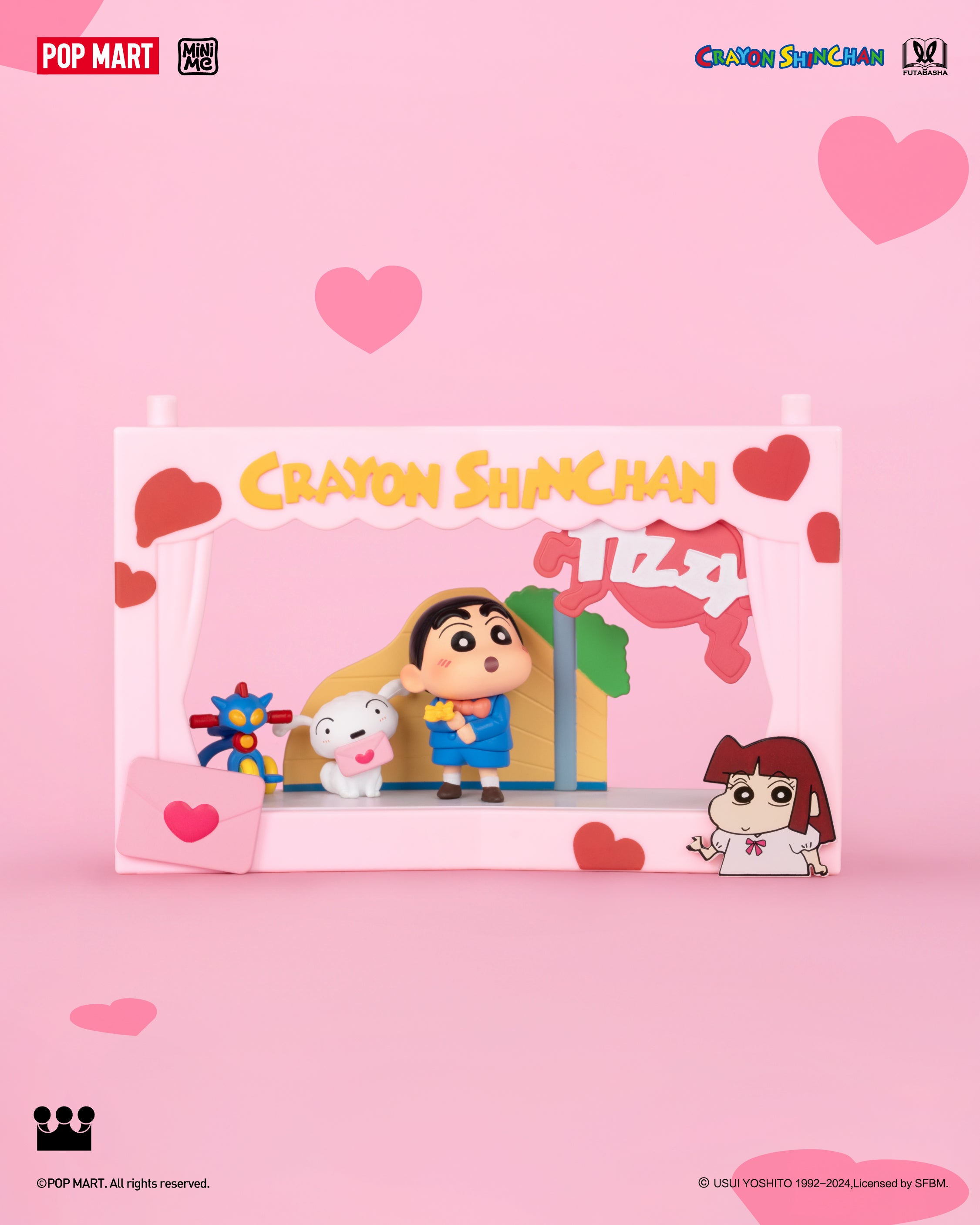  POP MART Crayon Shinchan Life Theatre Series Scene Sets、mySite、greenlandpopulation