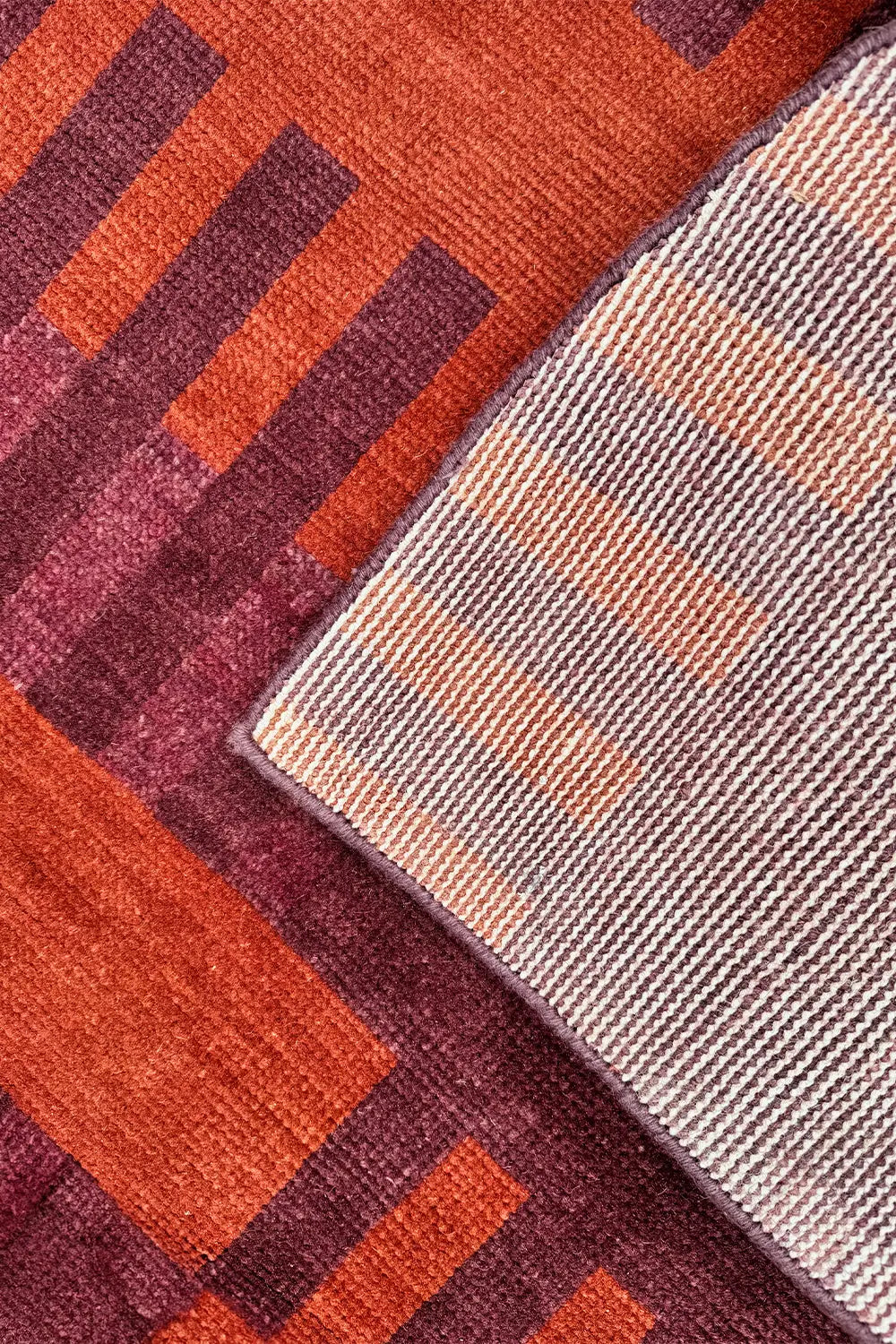 Red Brick Hand-Knotted Oushak Wool Rug、mySite、gigharbornorthrealestate