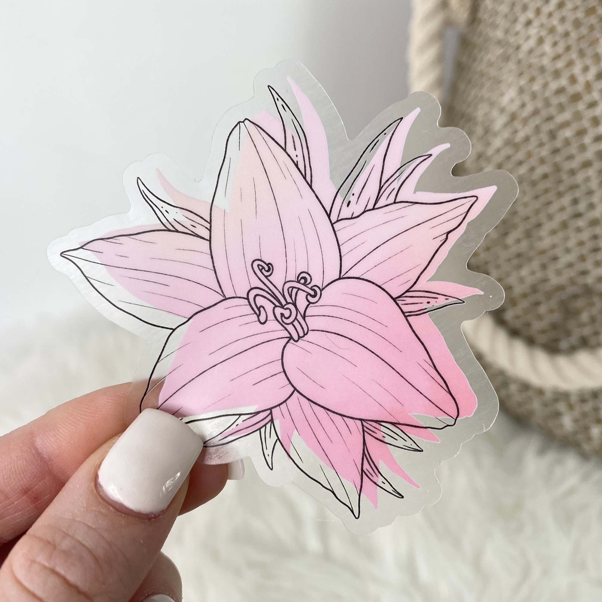  Belladonna Watercolor - Clear Sticker、mySite、ghnorth